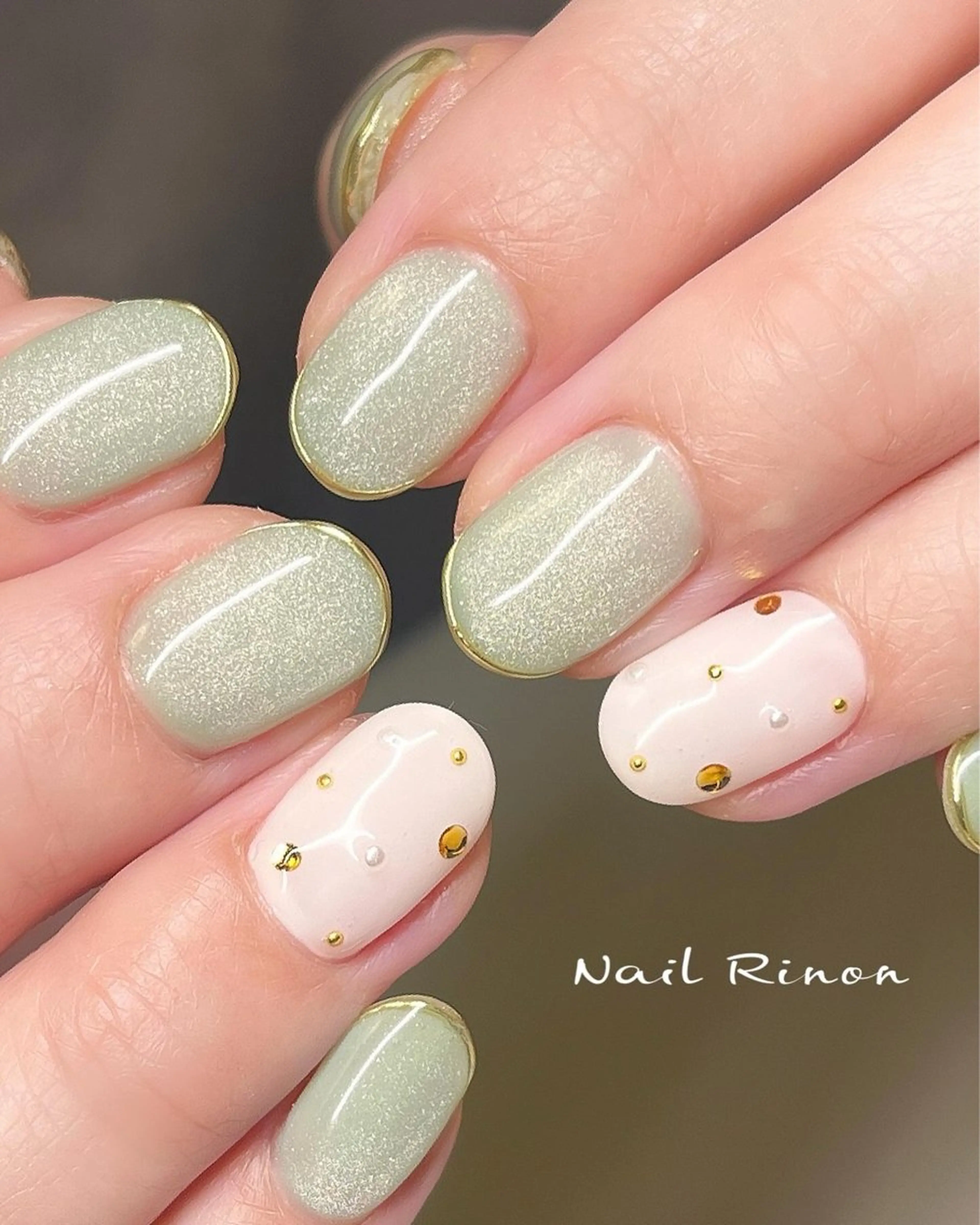 ネイル マグネットネイル ハンドネイル Nail Rinonのネイルデザイン