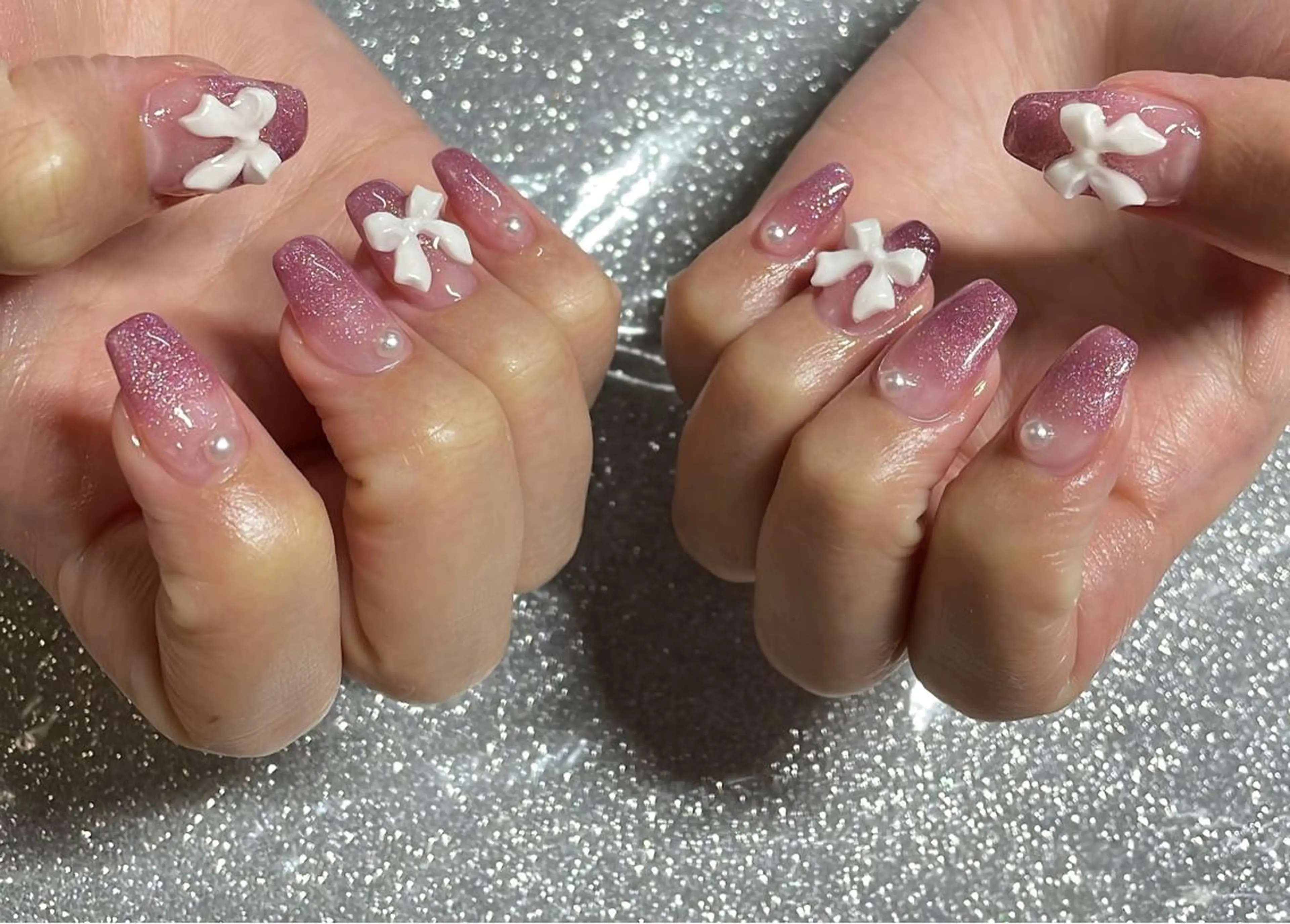 ネイル ハンドネイル VIERU 🌈🎀💖のネイルデザイン