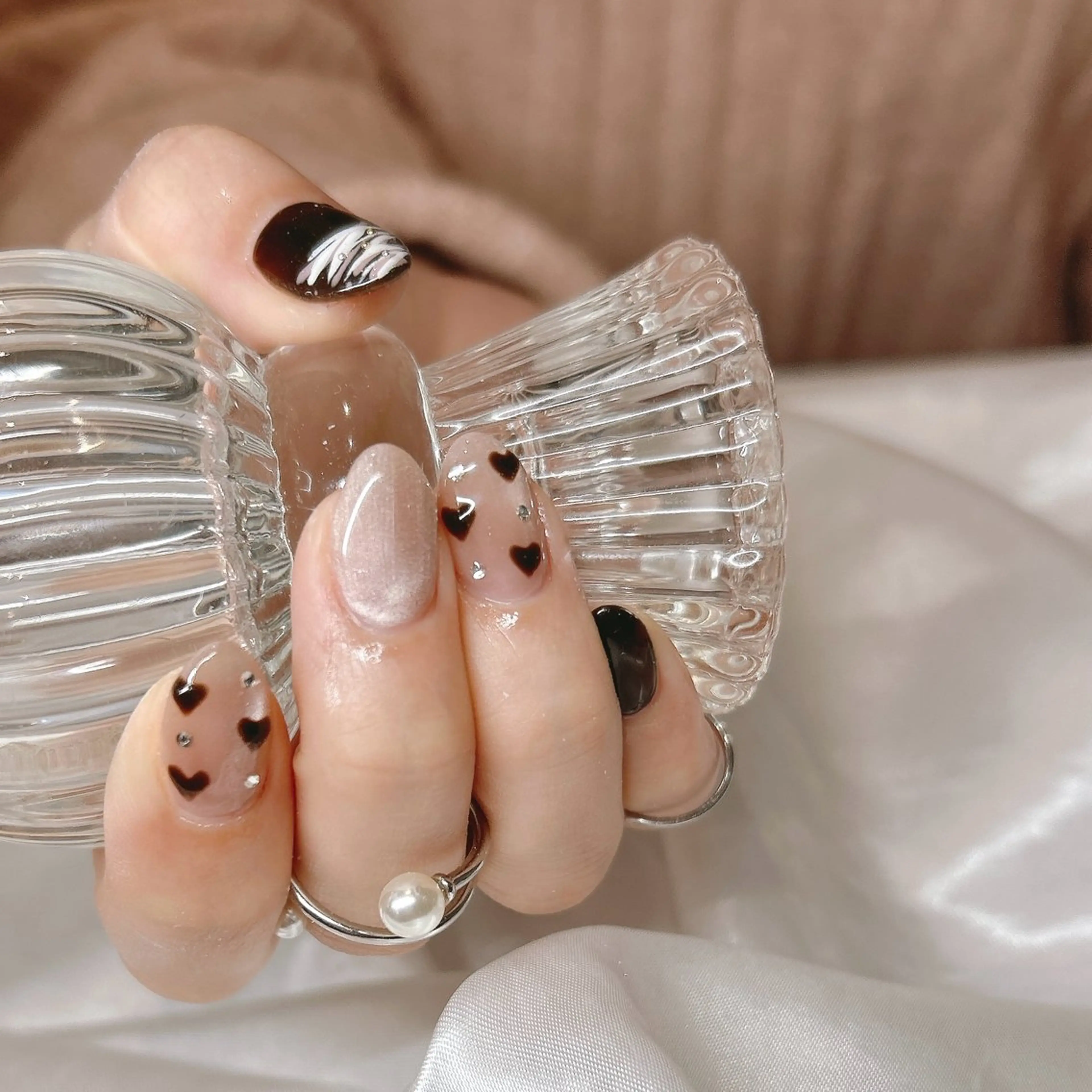 ネイル ハンドネイル junna のぞいてねのネイルデザイン