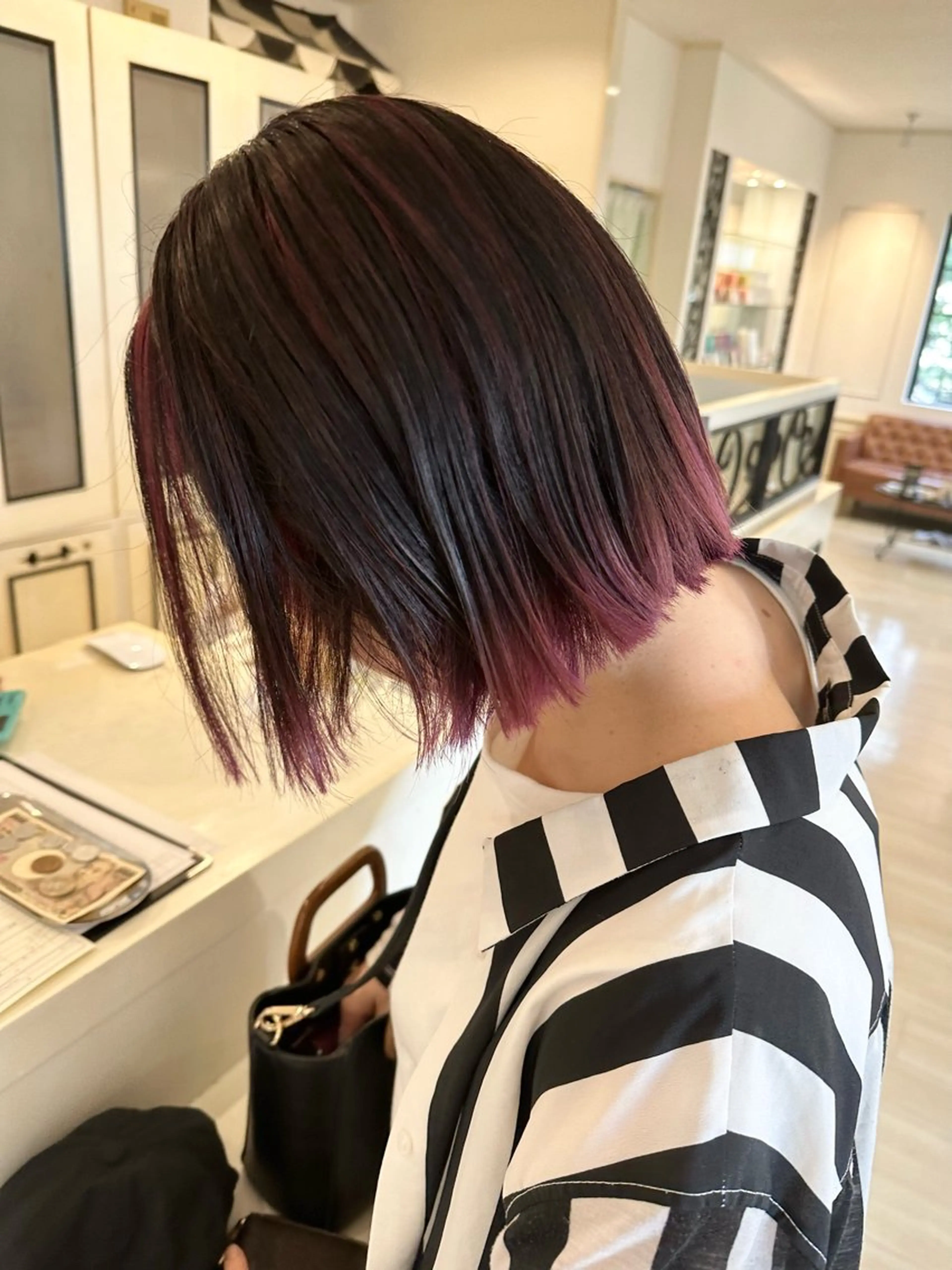 ショート カラー ハイライトカラー ピンクカラー ハイライト Rian長久手店所属・6月26日(木)🫧 限定！！ちうらゆうなのヘアスタイル