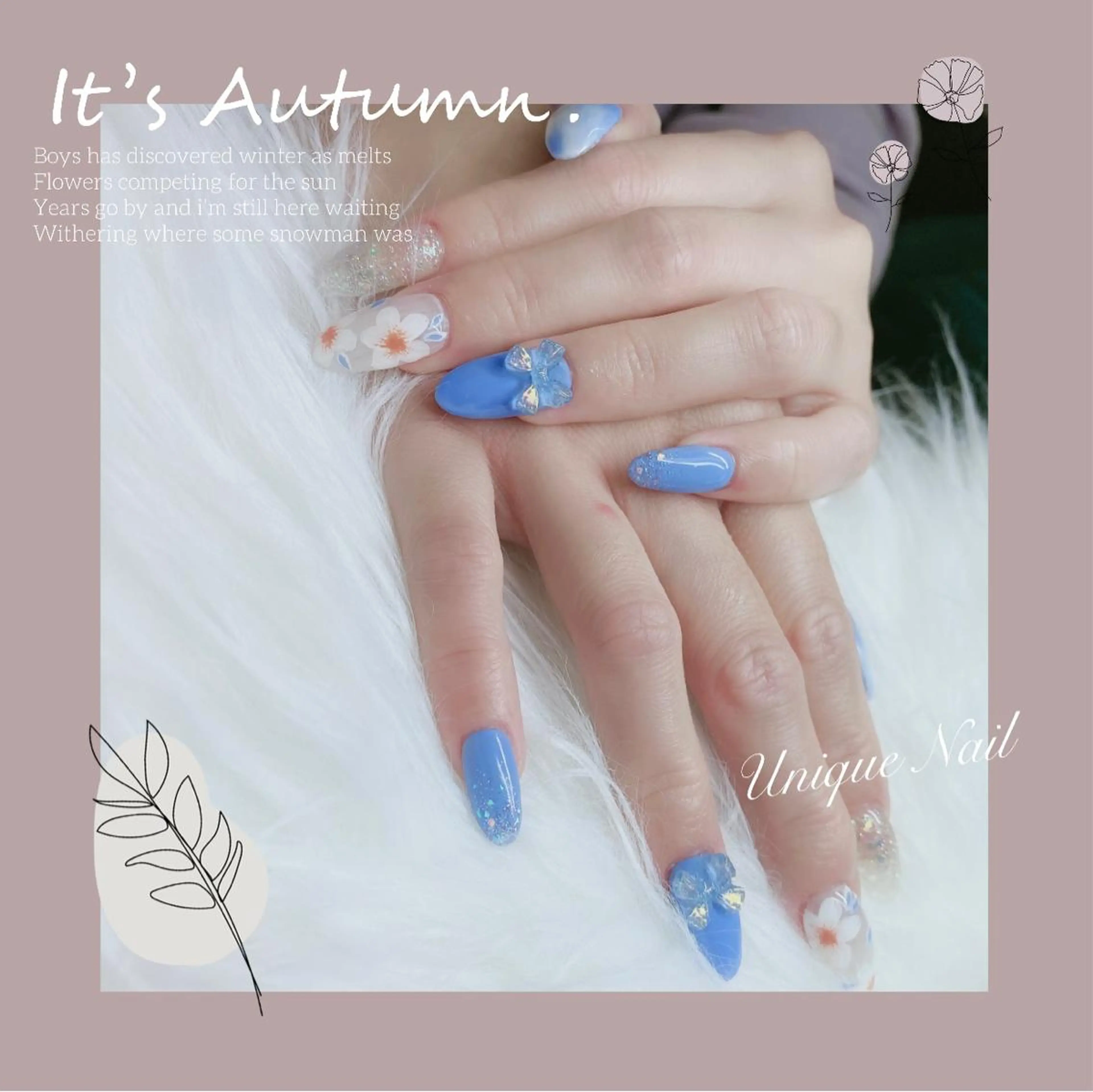 ネイル ハンドネイル ハンドケア UniqueNail 長さだし専門店のネイルデザイン