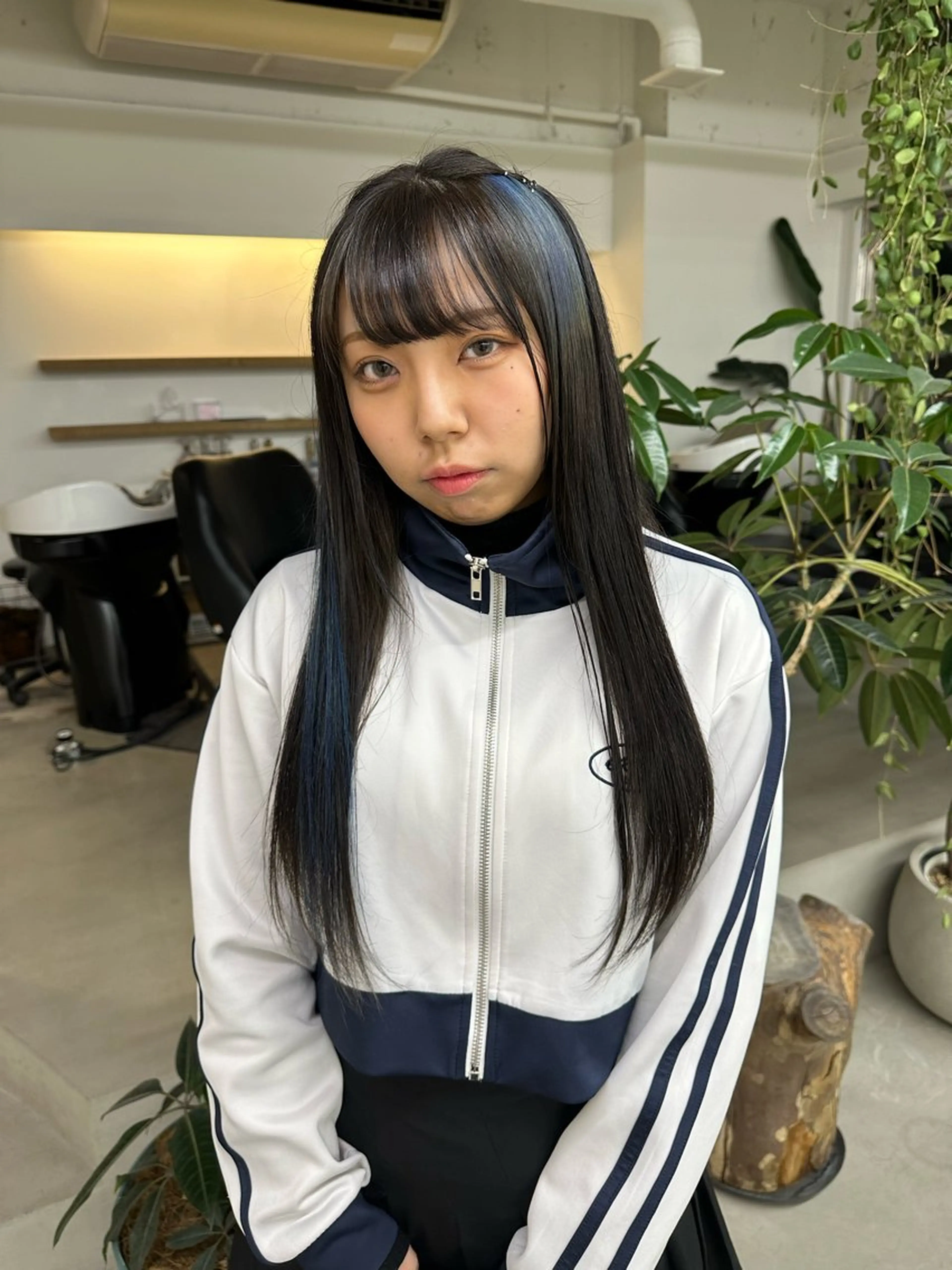 ロング カラー ブリーチ ブルーカラー デザインカラー 【sica】 nanaのヘアスタイル