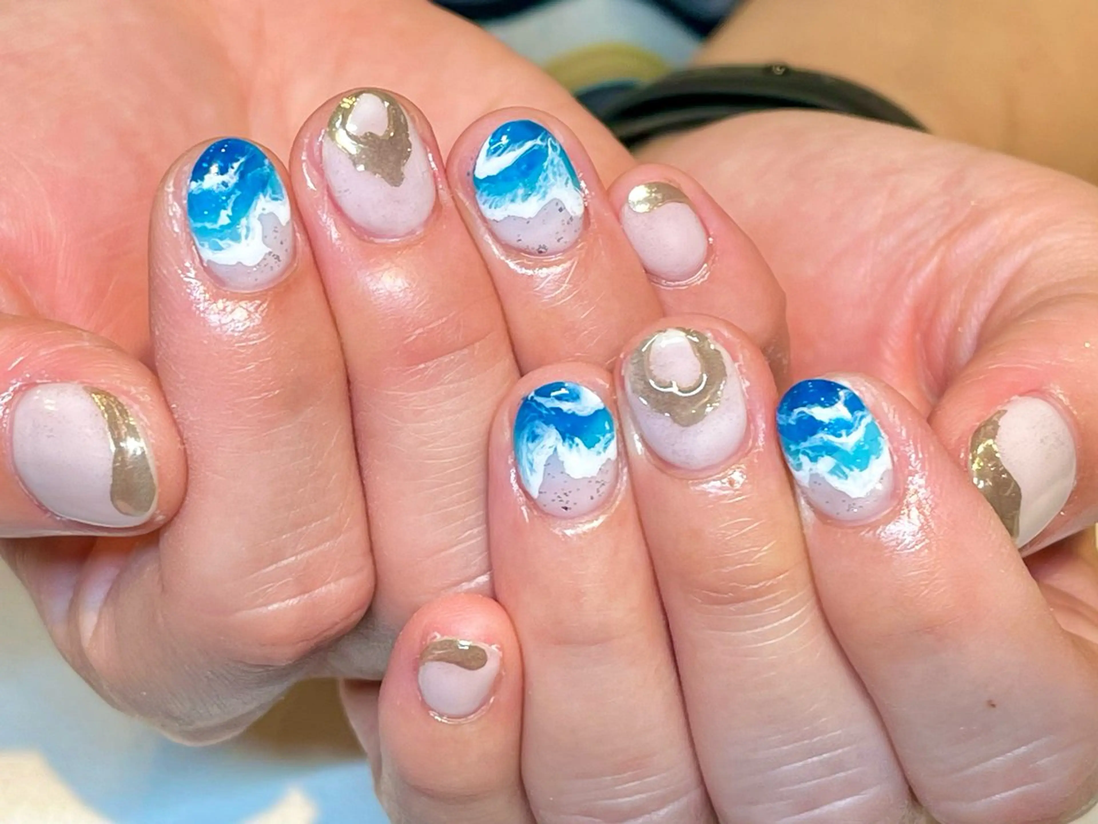 ネイル アートネイル オフィスネイル ワンカラーネイル ショートネイル ネイルサロン　リリーブランシュ所属・森 瑞紀のネイルデザイン