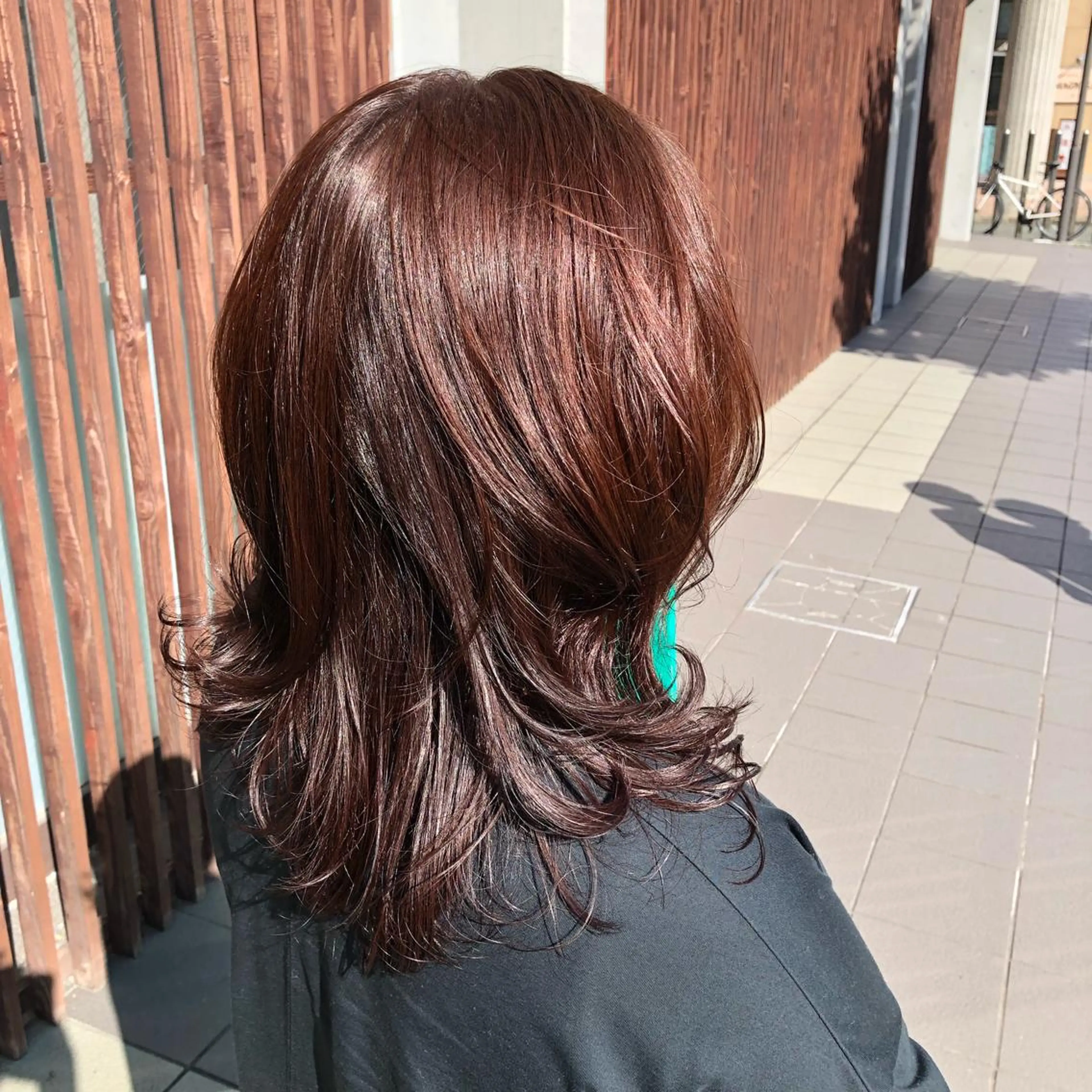 ミディアム ピンクブラウン トリートメント Glanz hair所属・Glanz hair 坂牛匠のヘアスタイル