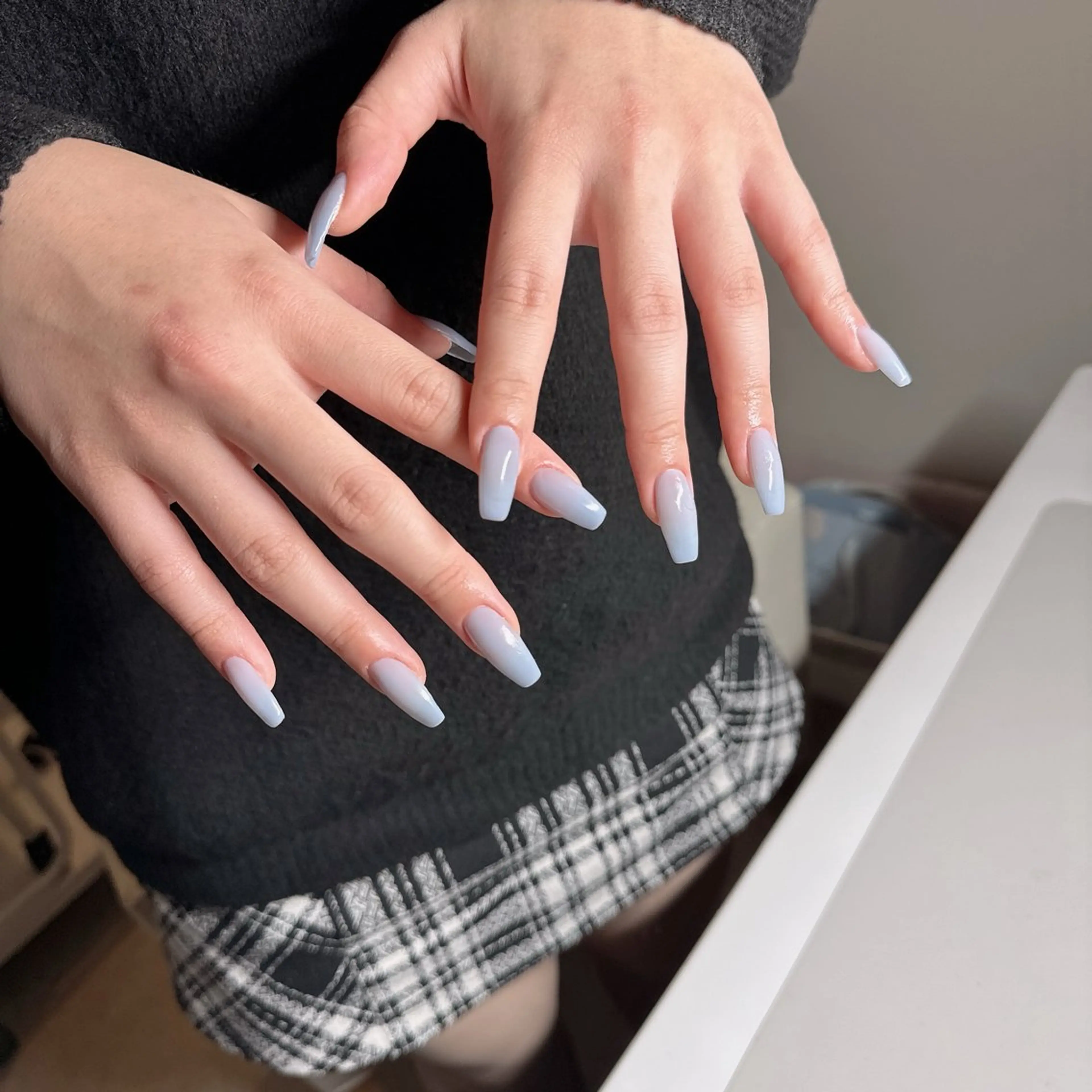 ネイル ハンドネイル 韓国ネイル/ワンホン ネイル🎀表参道3分のネイルデザイン