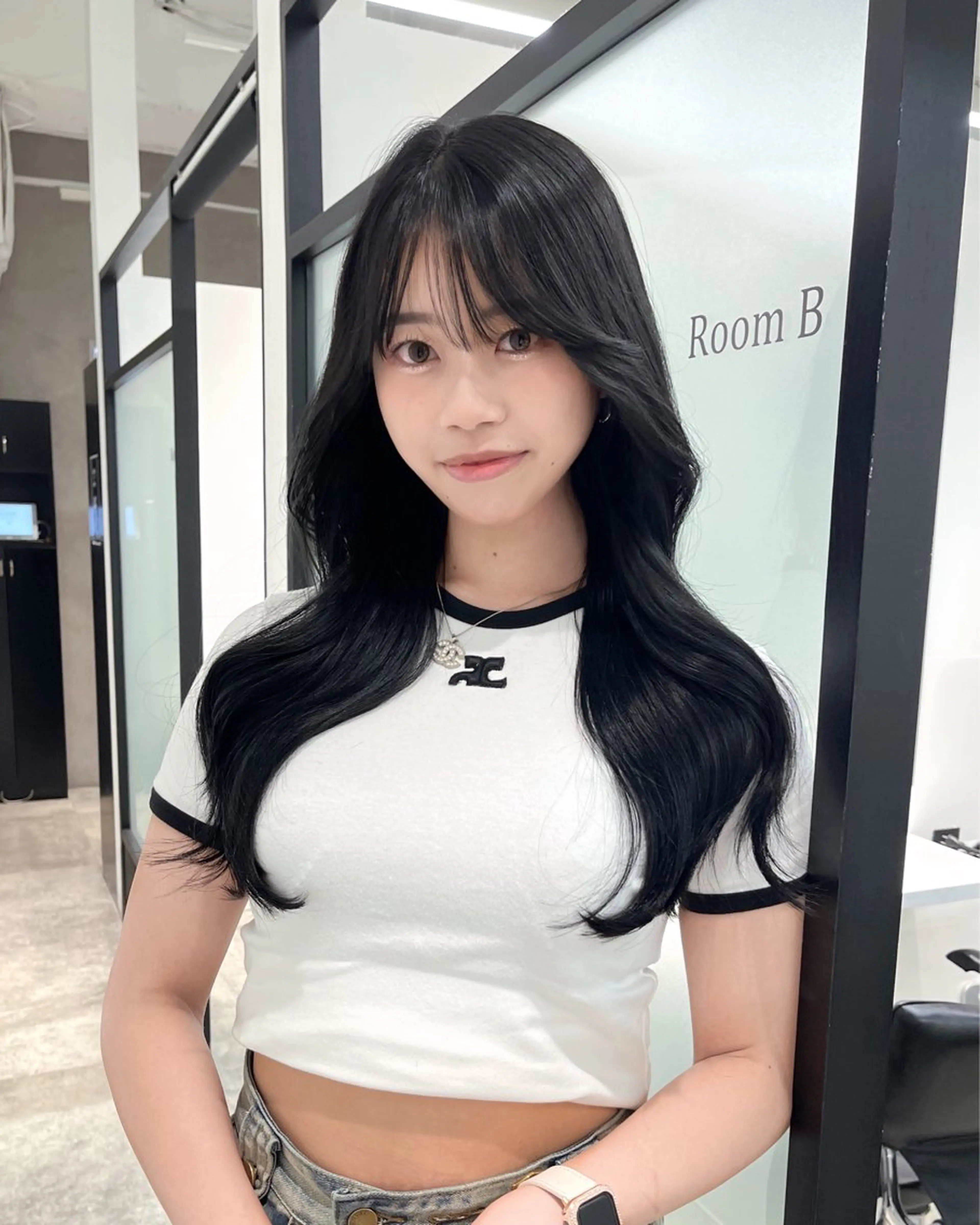 ロング 韓国風ヘア レイヤーカット カット ヘアカラー トリートメント 韓国レイヤーカット 髪質改善▫️水野有真のヘアスタイル