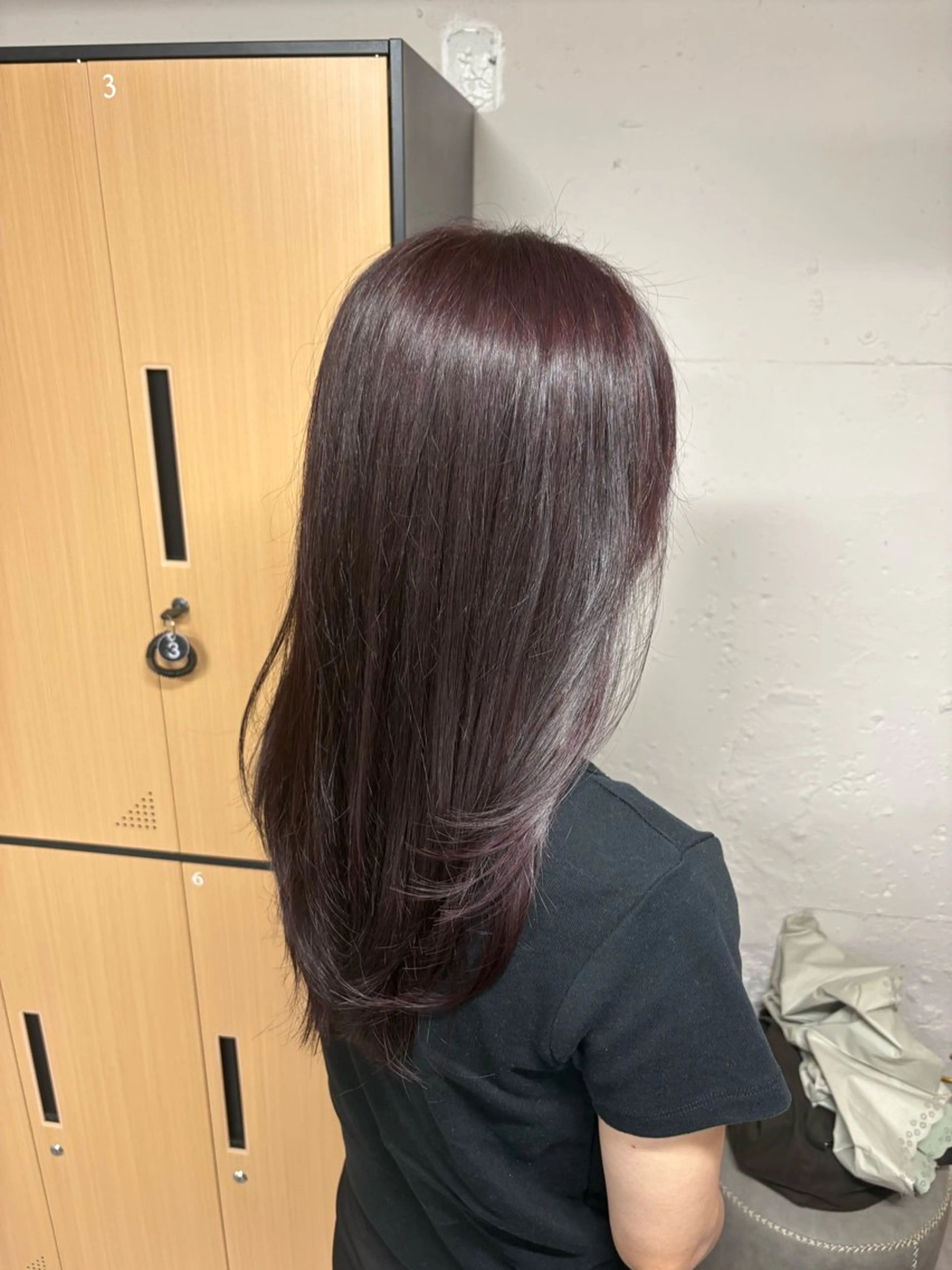 セミロング ヘアカラー トリートメント tokute 中野真咲🐺のヘアスタイル