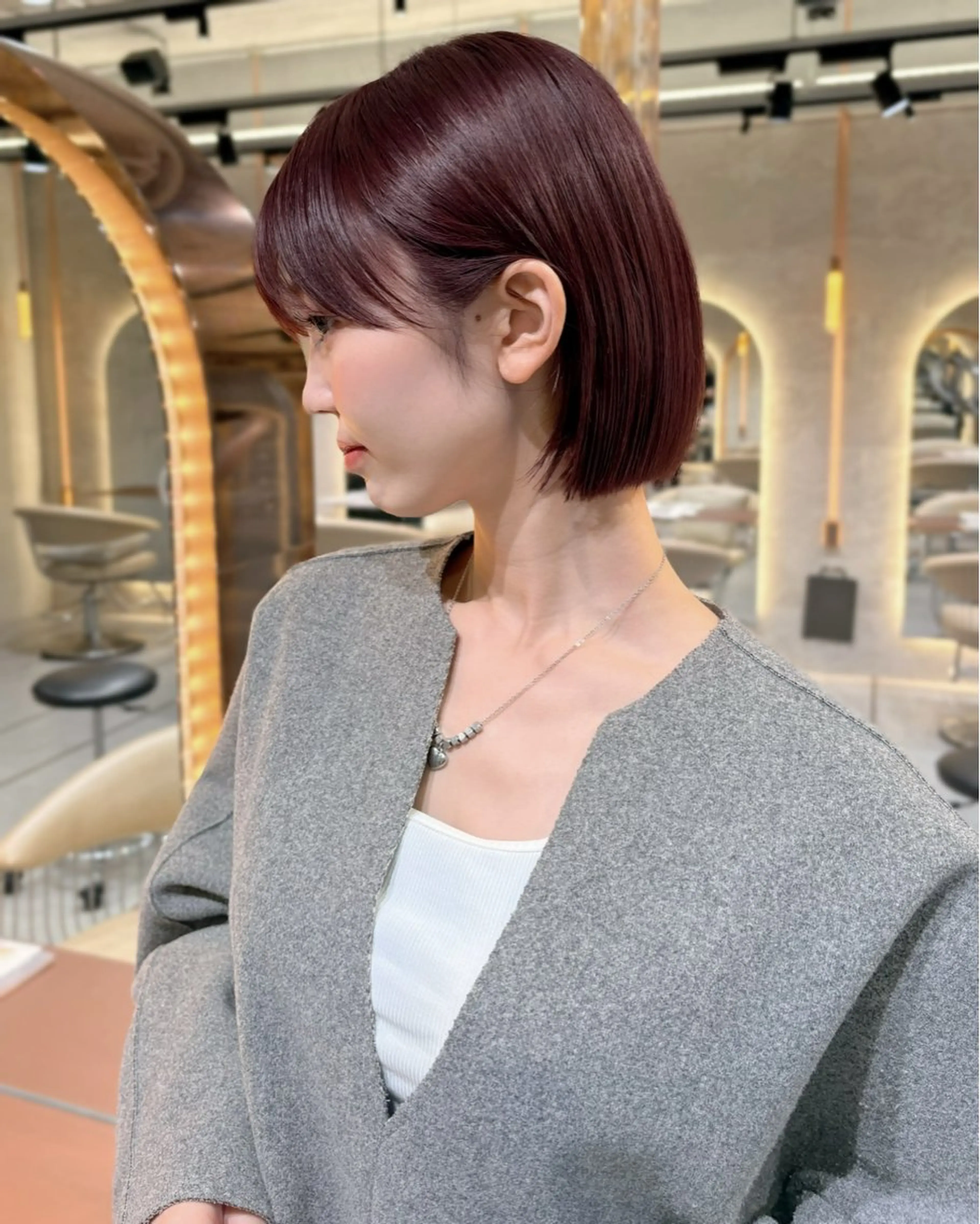 ショート カラー カット ヘアカラー トリートメント 髪質改善 ANFINI所属・ボブ・レイヤー 田中 励也のヘアスタイル