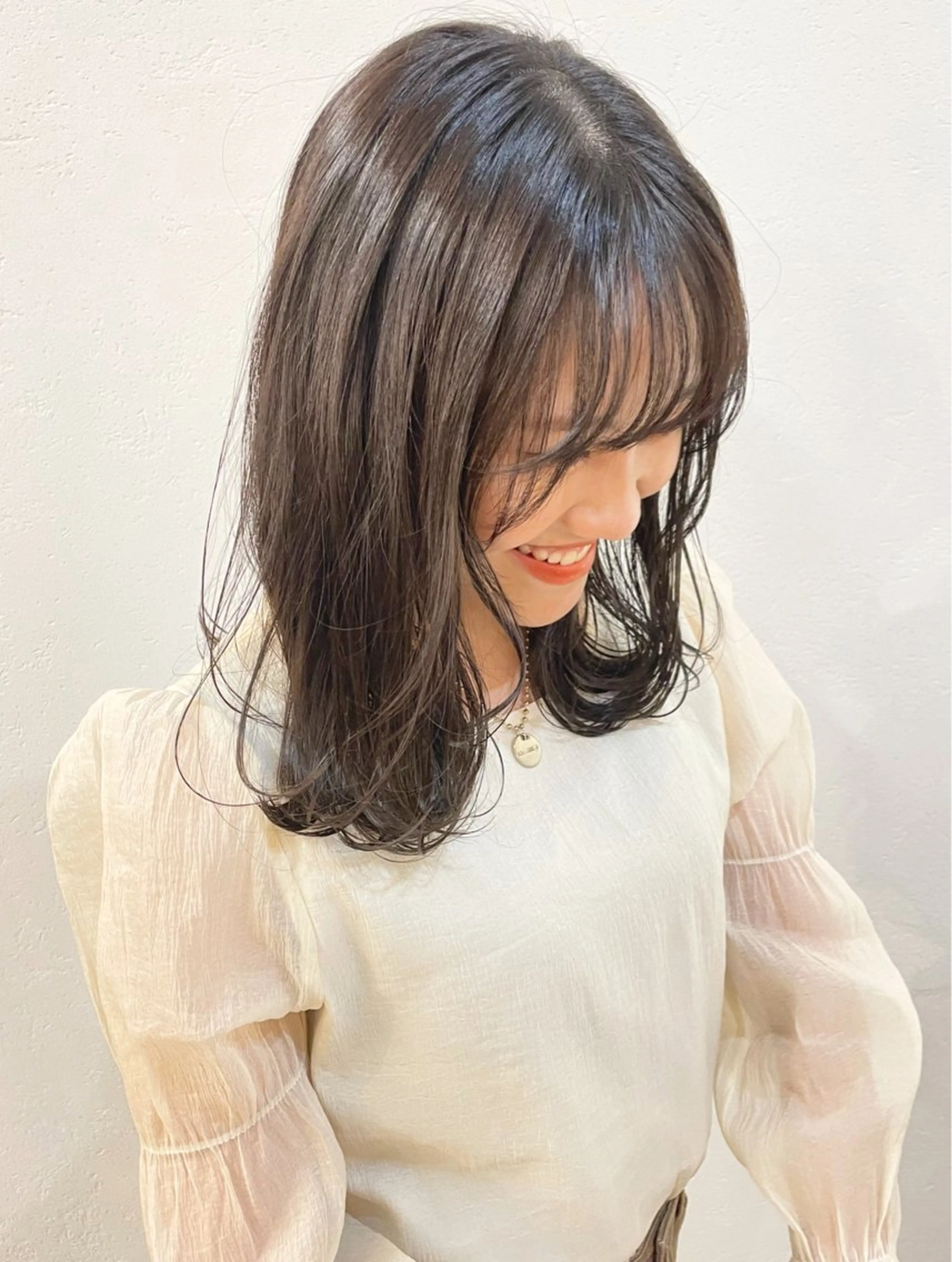 ミディアム ヘアカラー 透明感カラー🍐 /掛川真那斗のヘアスタイル