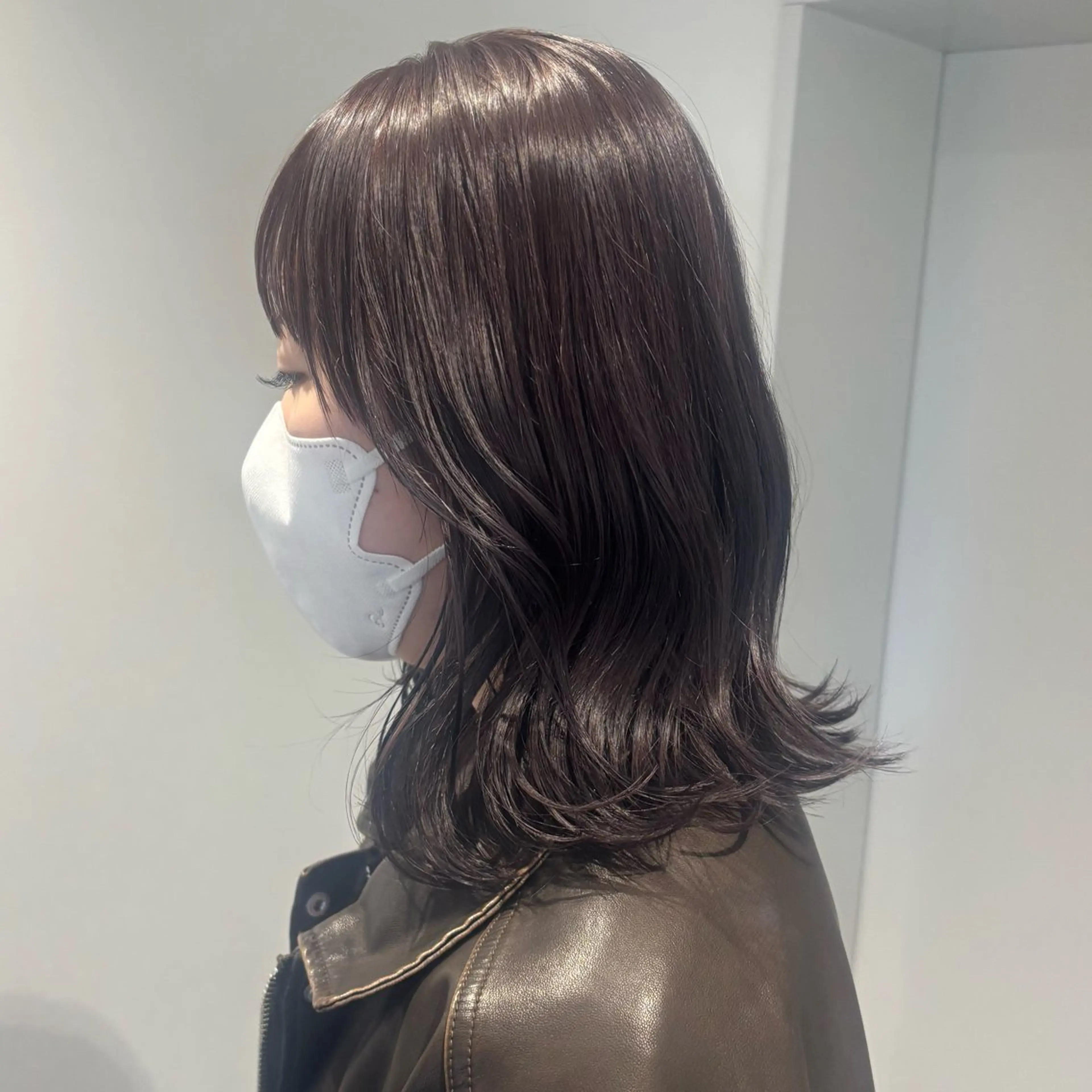 ミディアム 透明感カラー/ レイヤー🪽千優のヘアスタイル