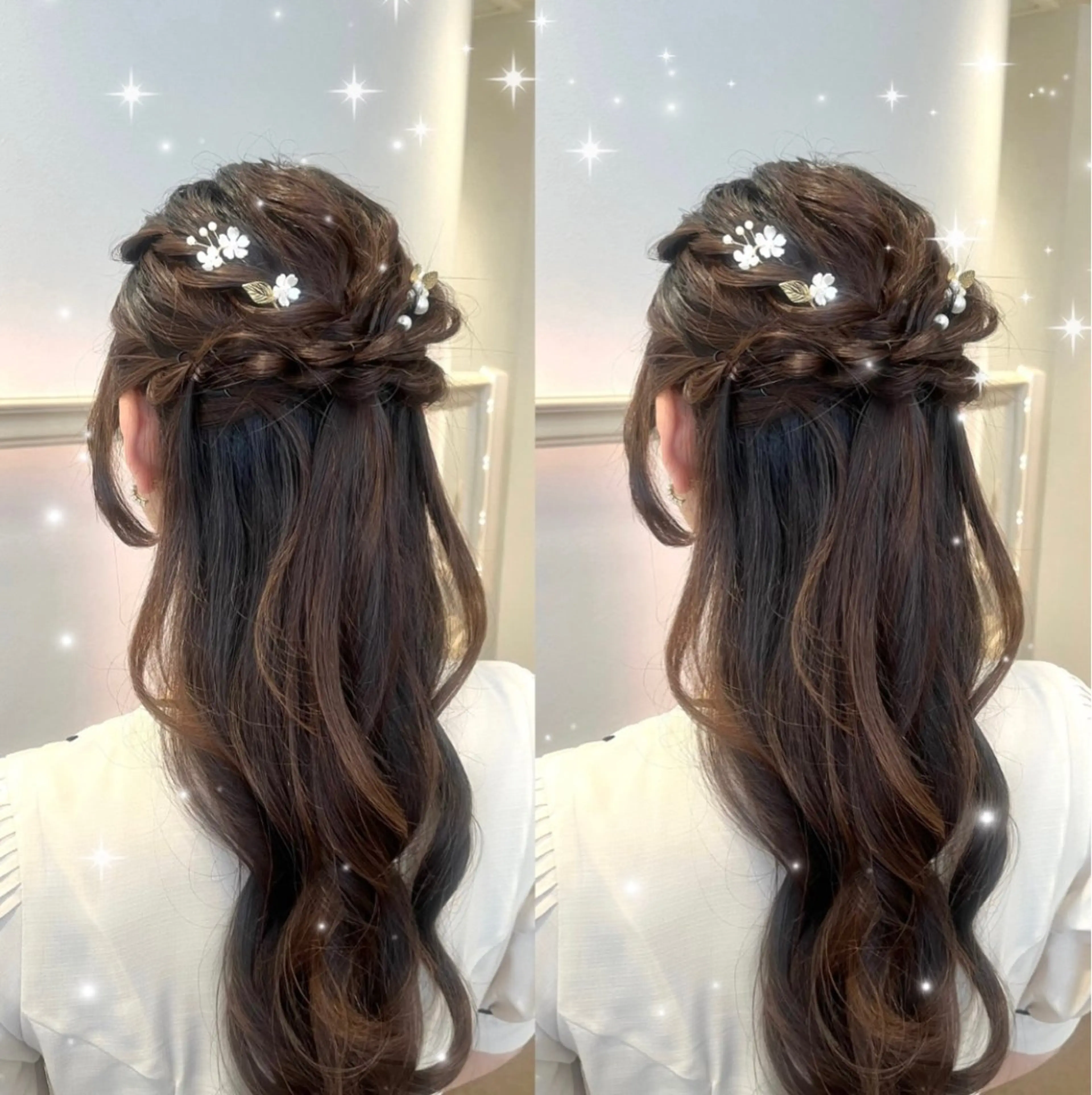 【❕土日祝限定❕】꒰ঌお呼ばれヘアアレンジ໒꒱𓂃𓈒𓏸 🤍結婚式 パーティー イベント前にぜひ🤍の写真