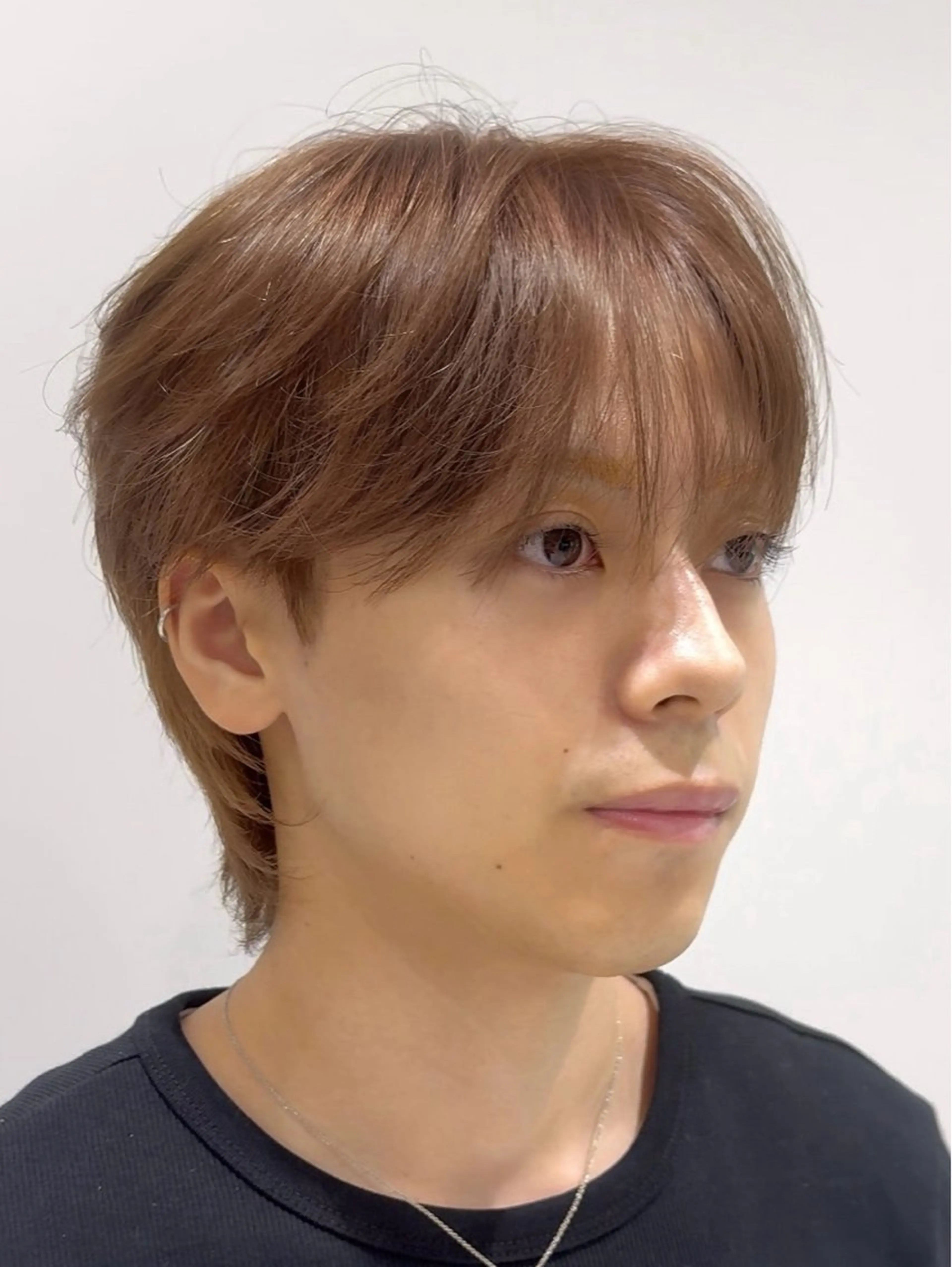 ショート カラー メンズ ダウンパーマ/韓国 ヘア/ブリーチ/桑本のヘアスタイル