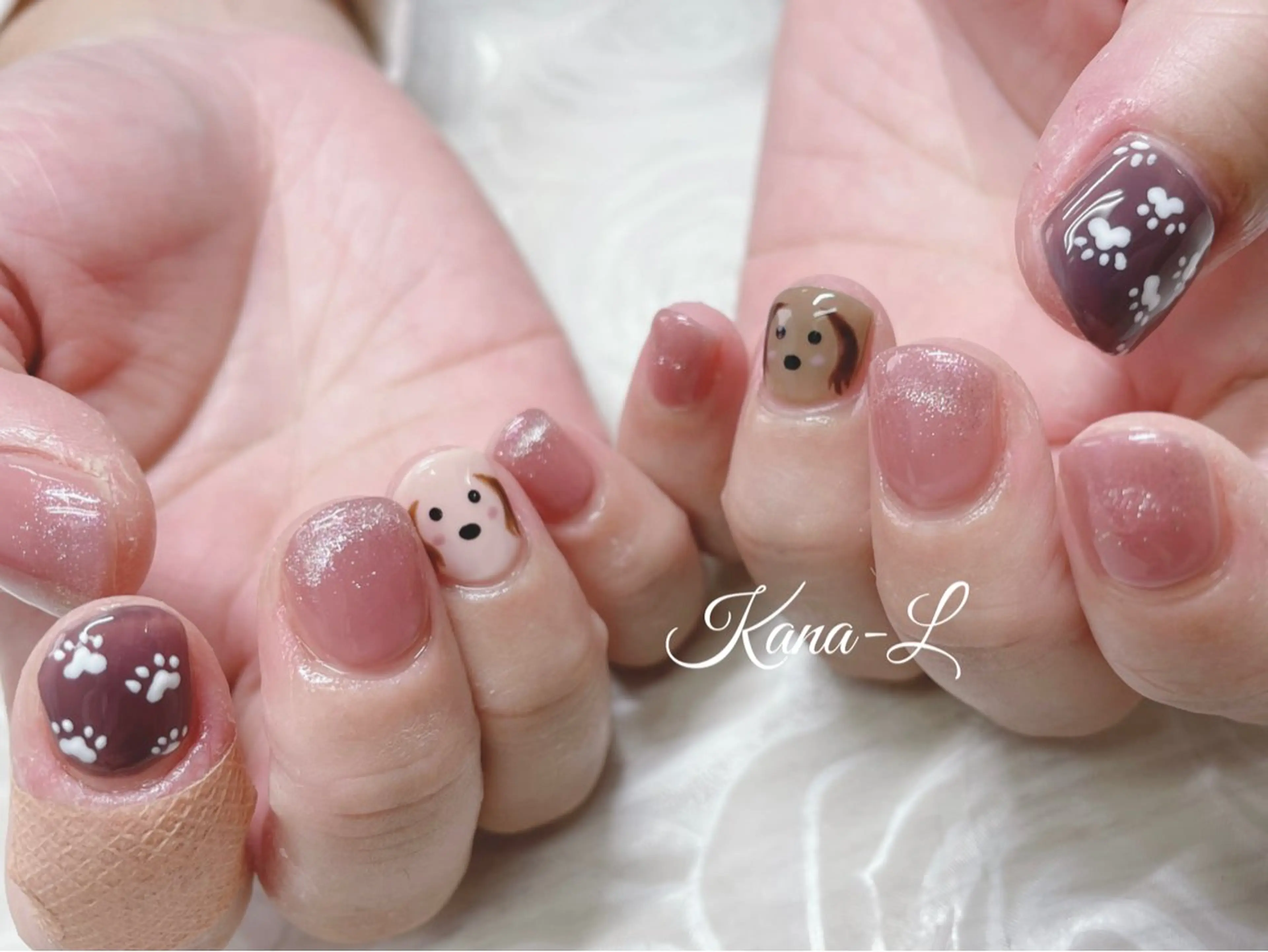 ネイル ジェルネイル パラジェル 芦辺 香奈のネイルデザイン