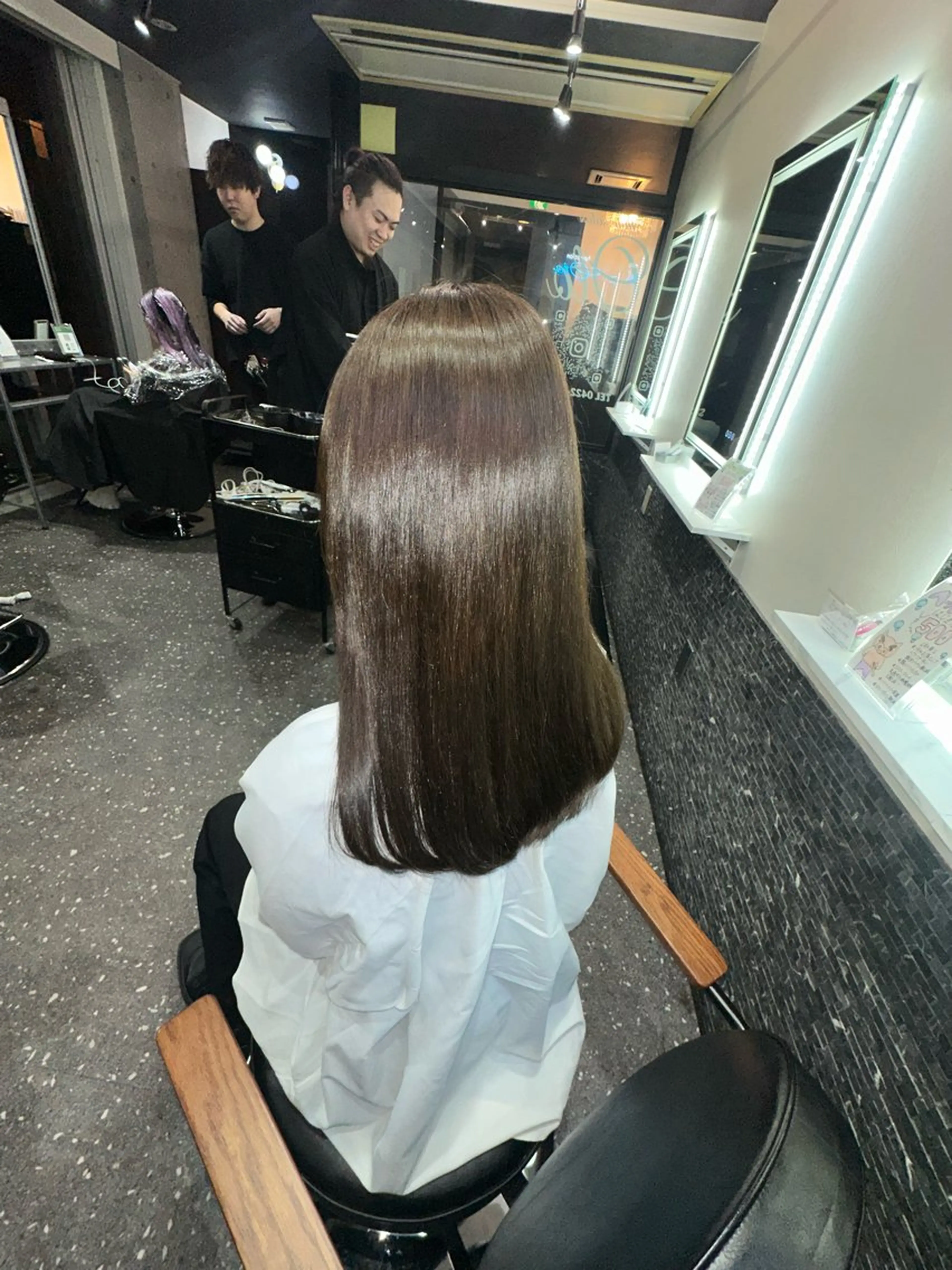 ロング カラー パーマ カット ヘアカラー 縮毛矯正 トリートメント 髪質改善⭐️縮毛矯正 中野⭐️Rinaのヘアスタイル