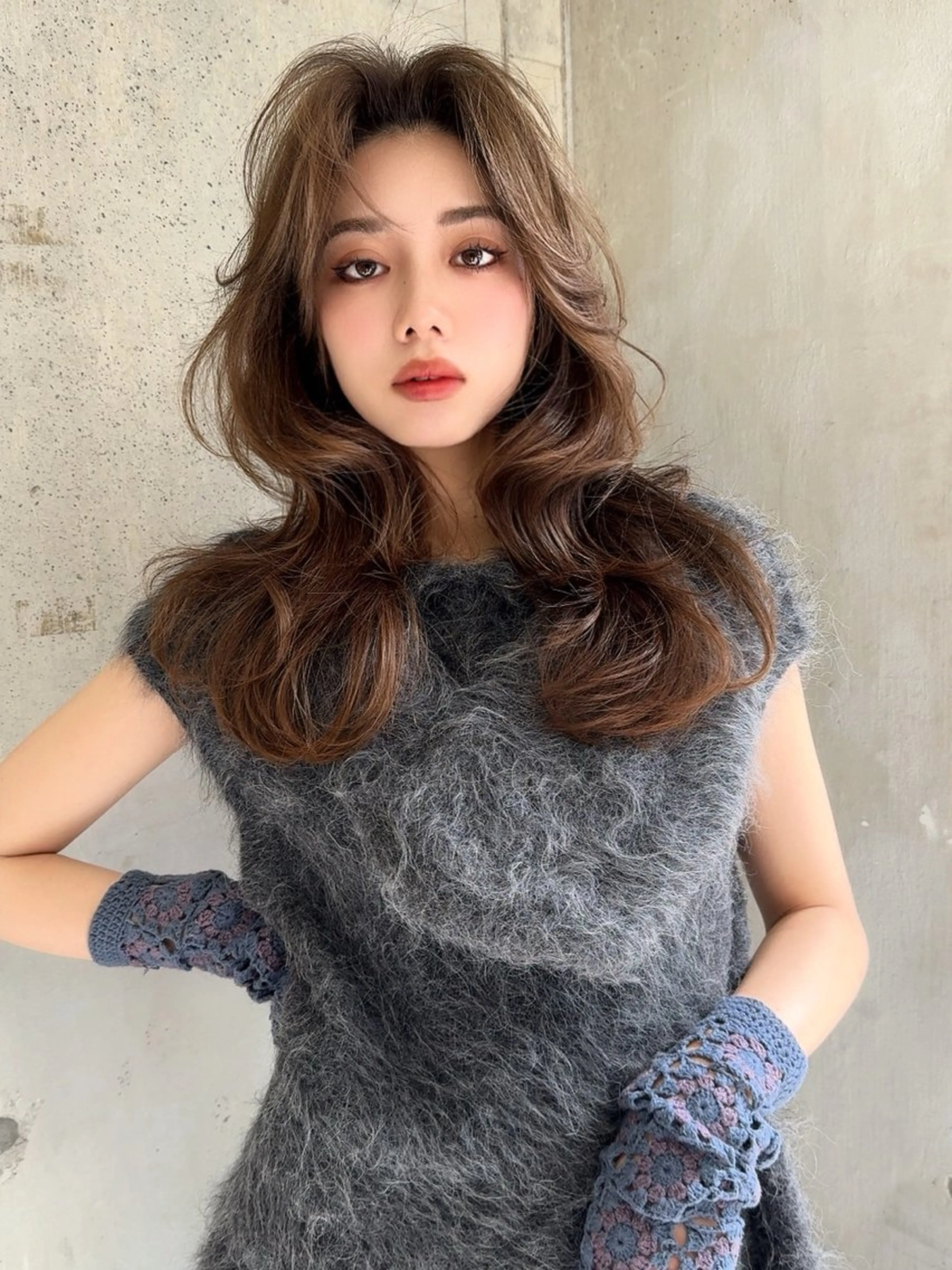 ロング カット ヘアカラー 似合わせカラーの神 ダブルカラー/森栄範のヘアスタイル