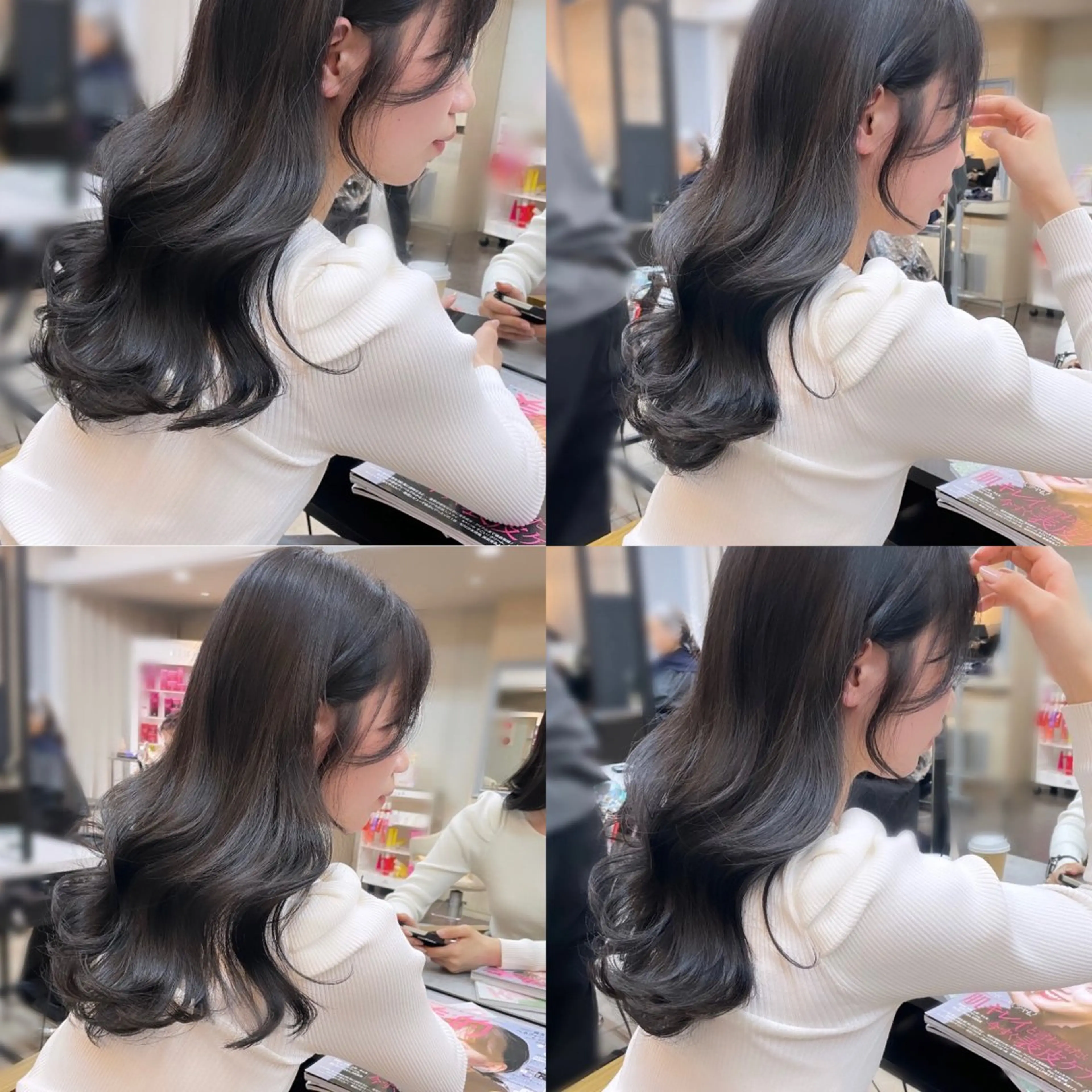 ロング 韓国ヘア🤍🇰🇷 ‪🫶🏻吉満のヘアスタイル