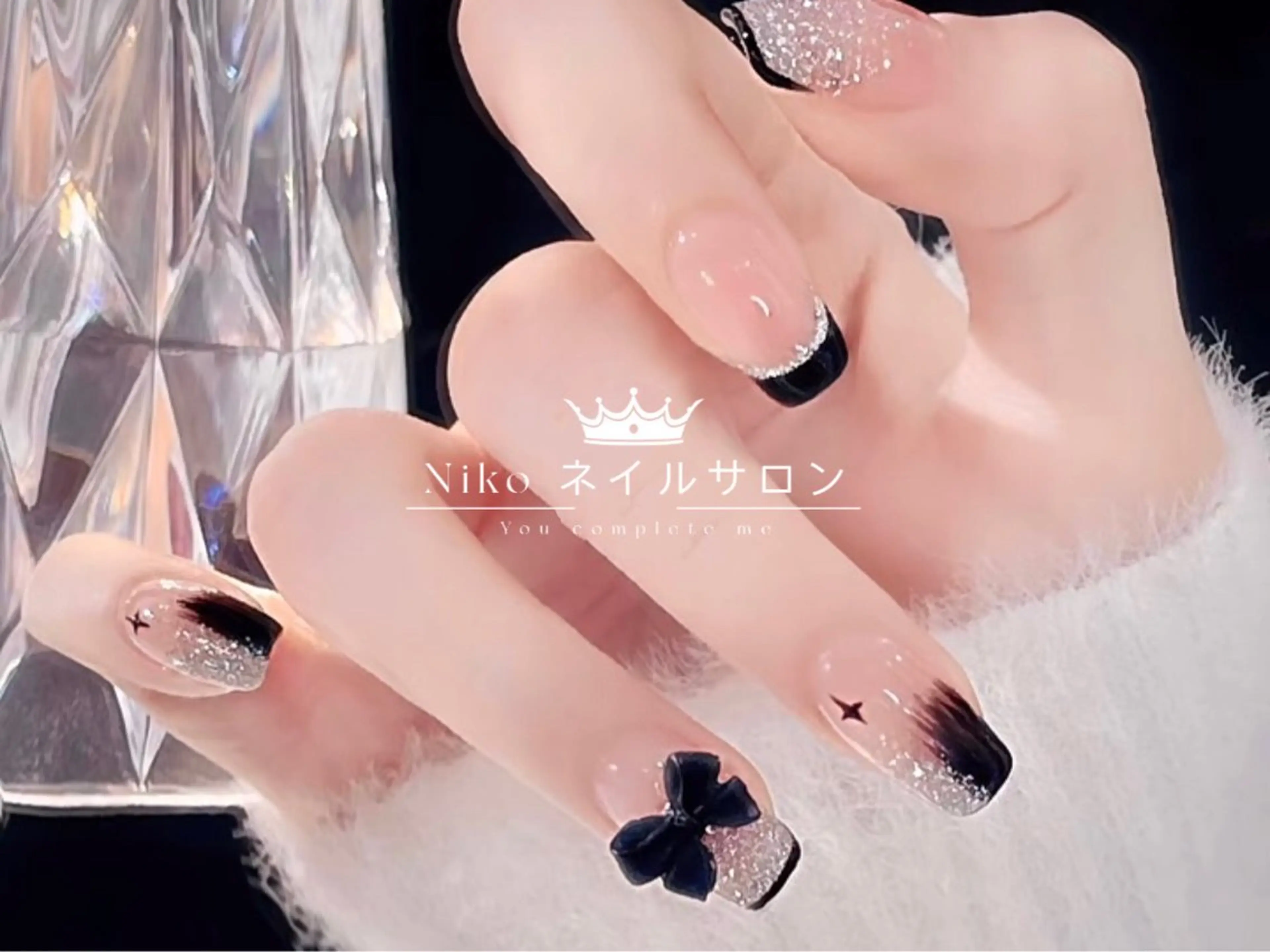 ネイル 長さ出し フットネイル ジェルネイル 韓国ネイル マグネットネイル ハンドネイル Nikoネイルサロン 高田馬場店のネイルデザイン