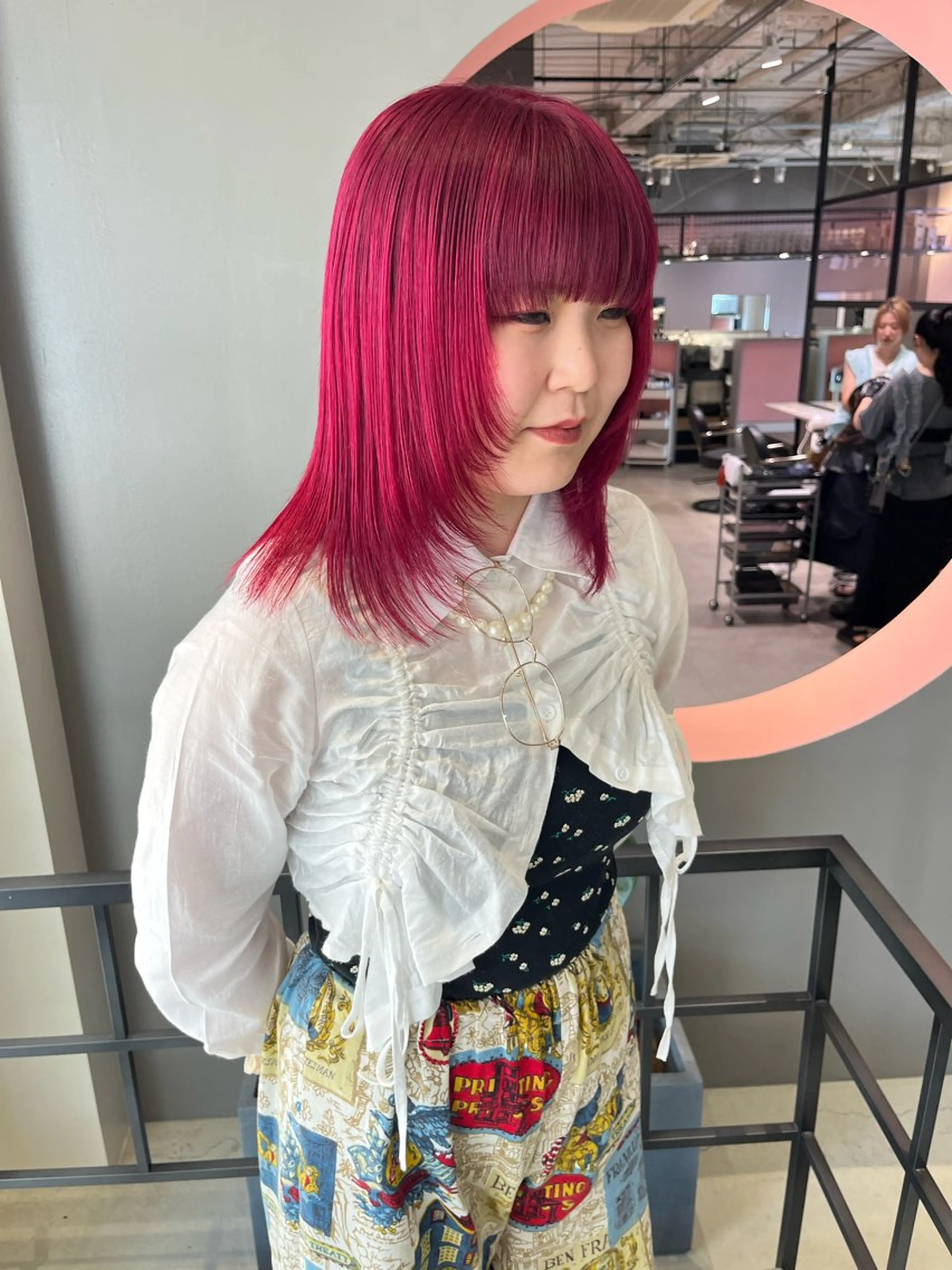 ミディアム カラー ヘアカラー 石塚 健汰のヘアスタイル