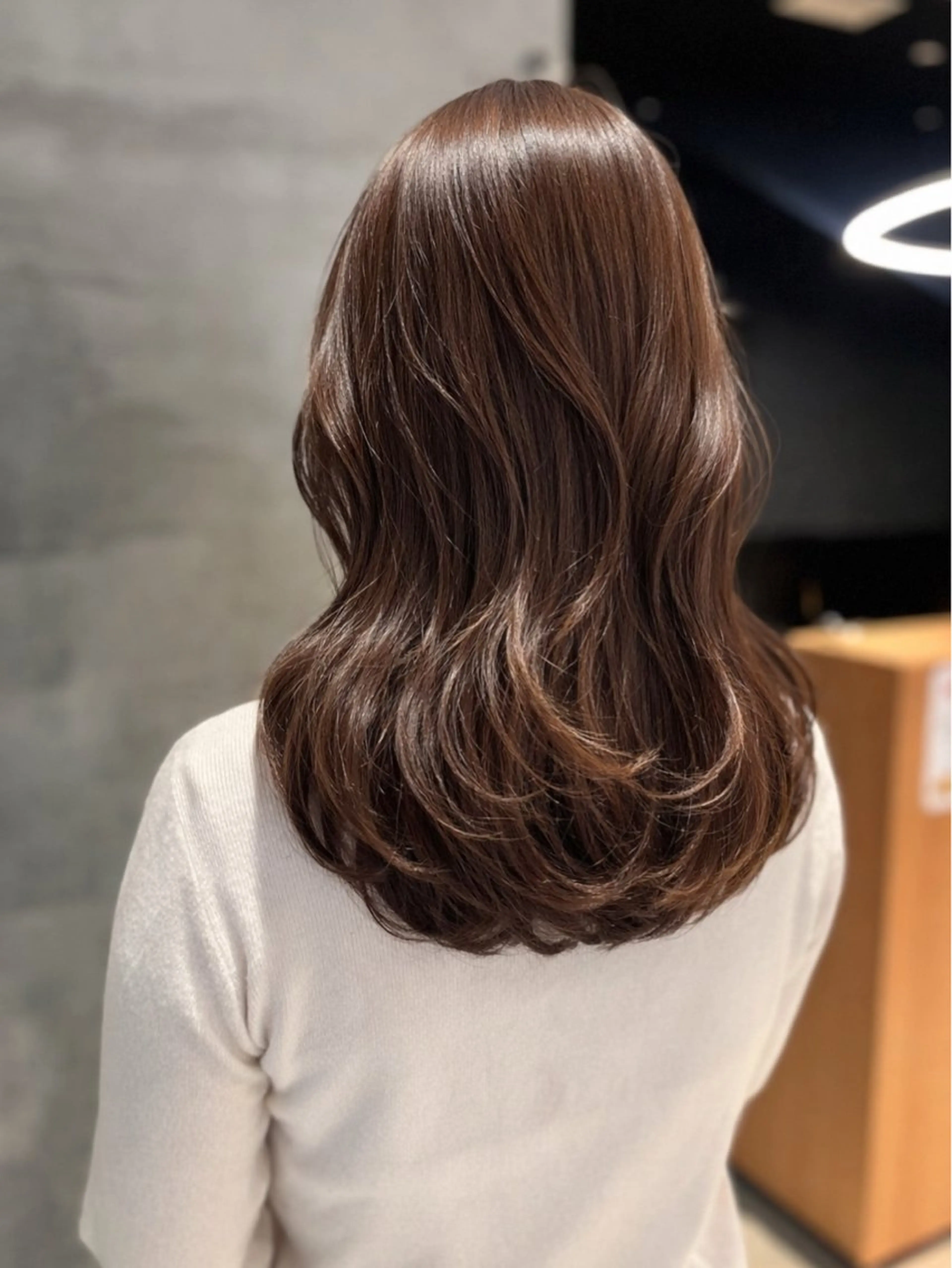 セミロング カット ヘアカラー トリートメント AYU (ému) 伏見/髪質改善のヘアスタイル