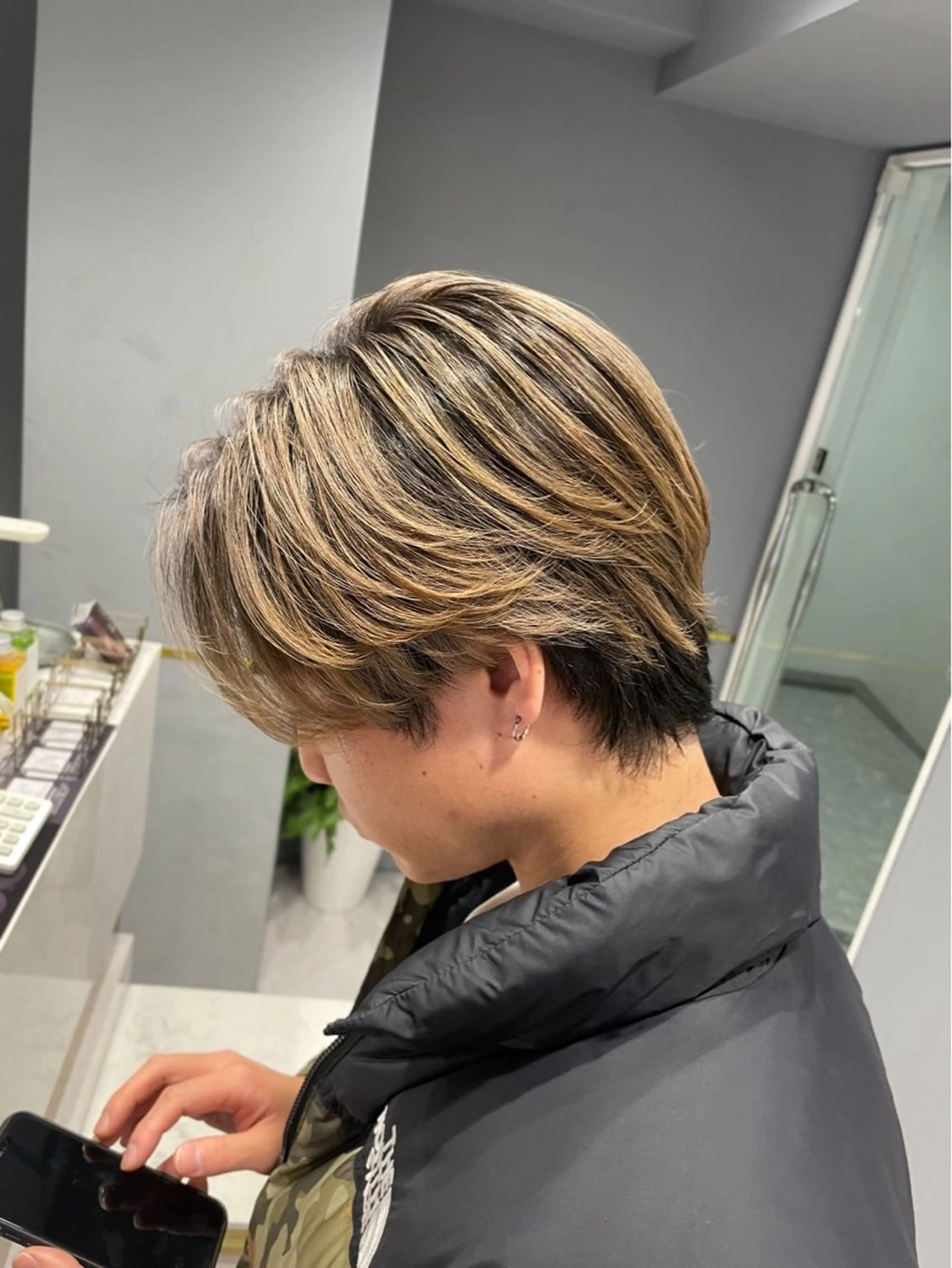 ショート パーマ メンズ メンズパーマ メンズサロンALLES by cica所属・吉井 樂のヘアスタイル