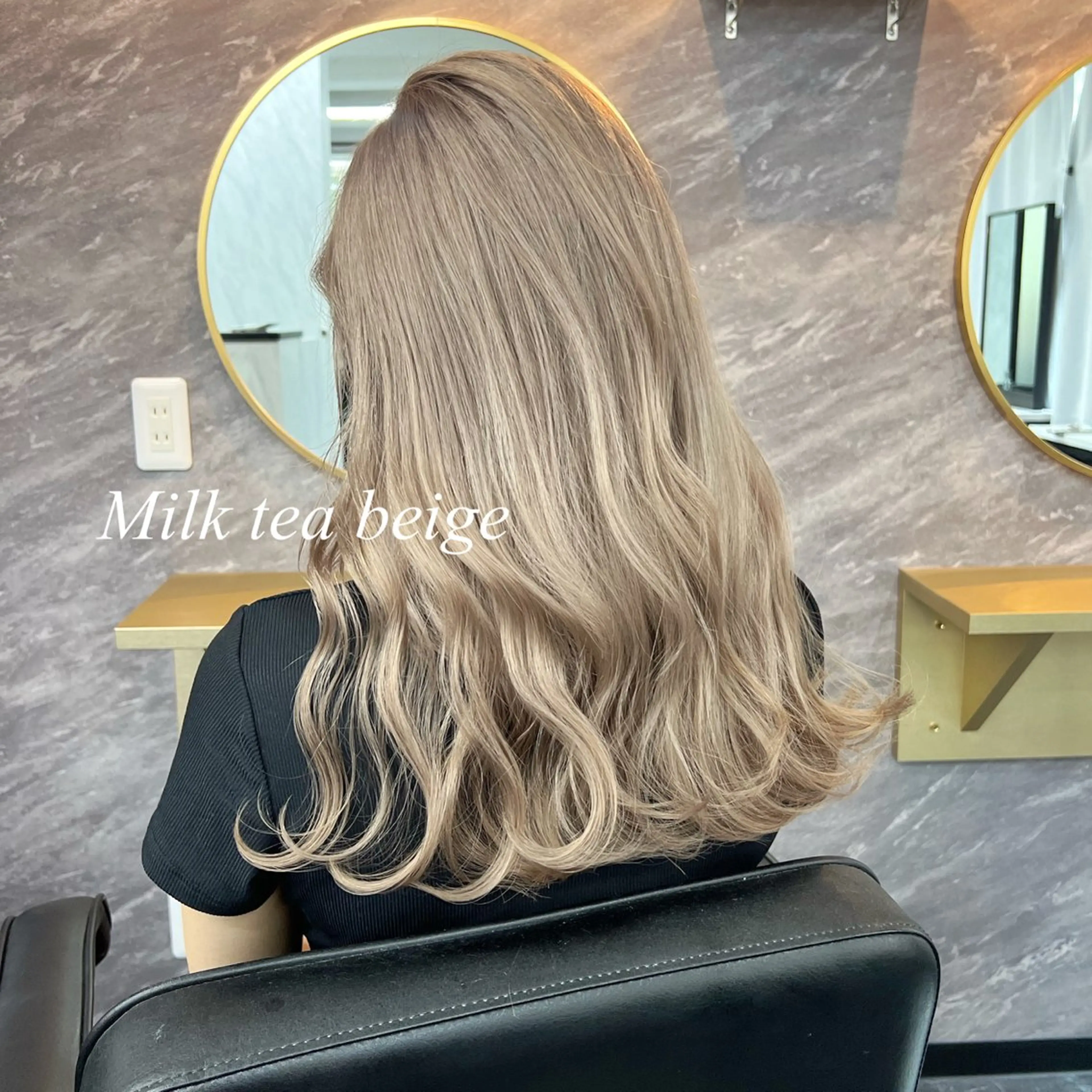 ロング カラー エクステ ヘアカラー シールエクステ特化 ハイトーン、NANAのヘアスタイル