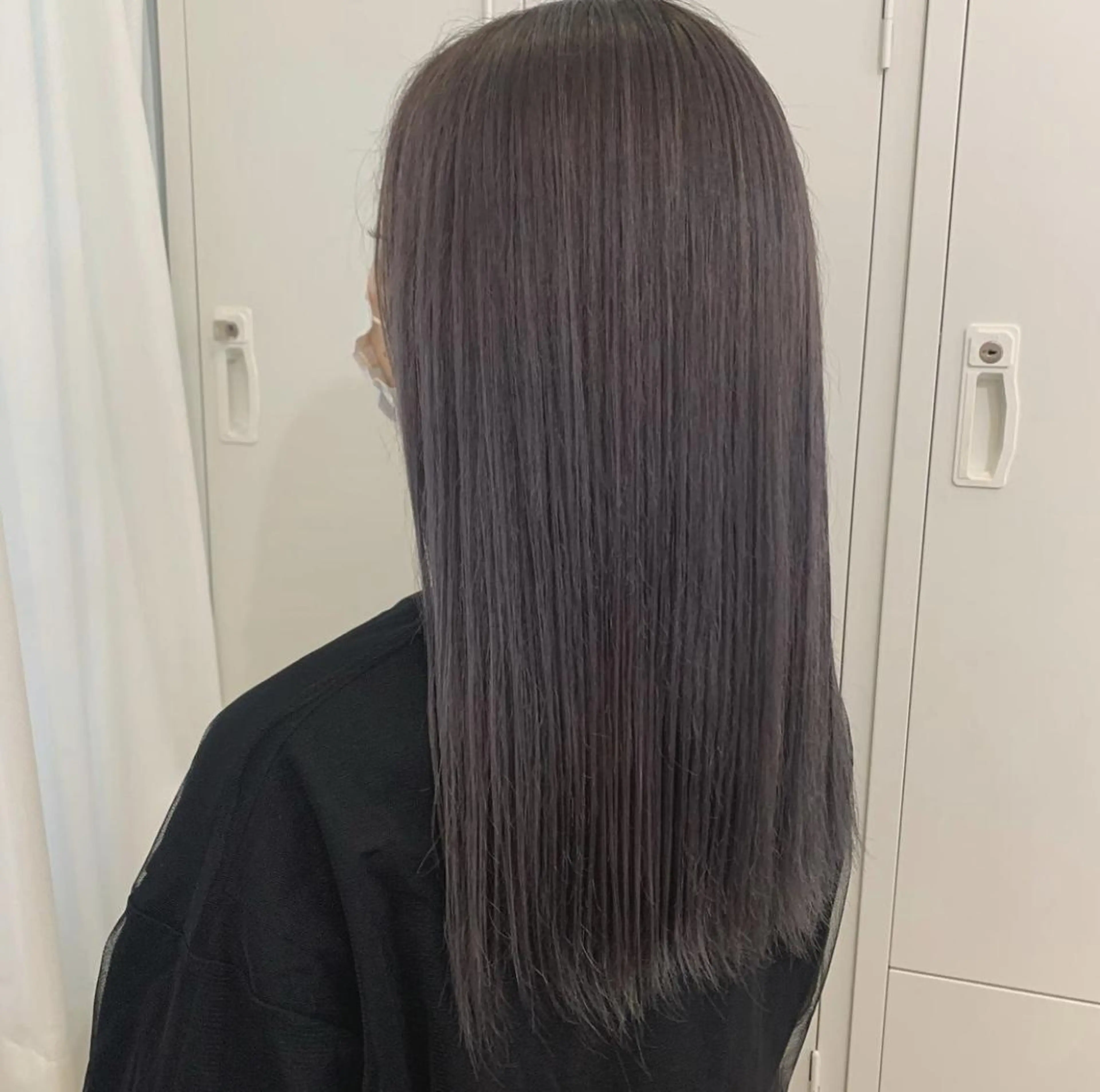 ミディアム ショートボブ ミディアムパーマ ボブ ハイライト 髪質改善 カット ヘアカラー パーマ 縮毛矯正 トリートメント CEINE OURのヘアスタイル