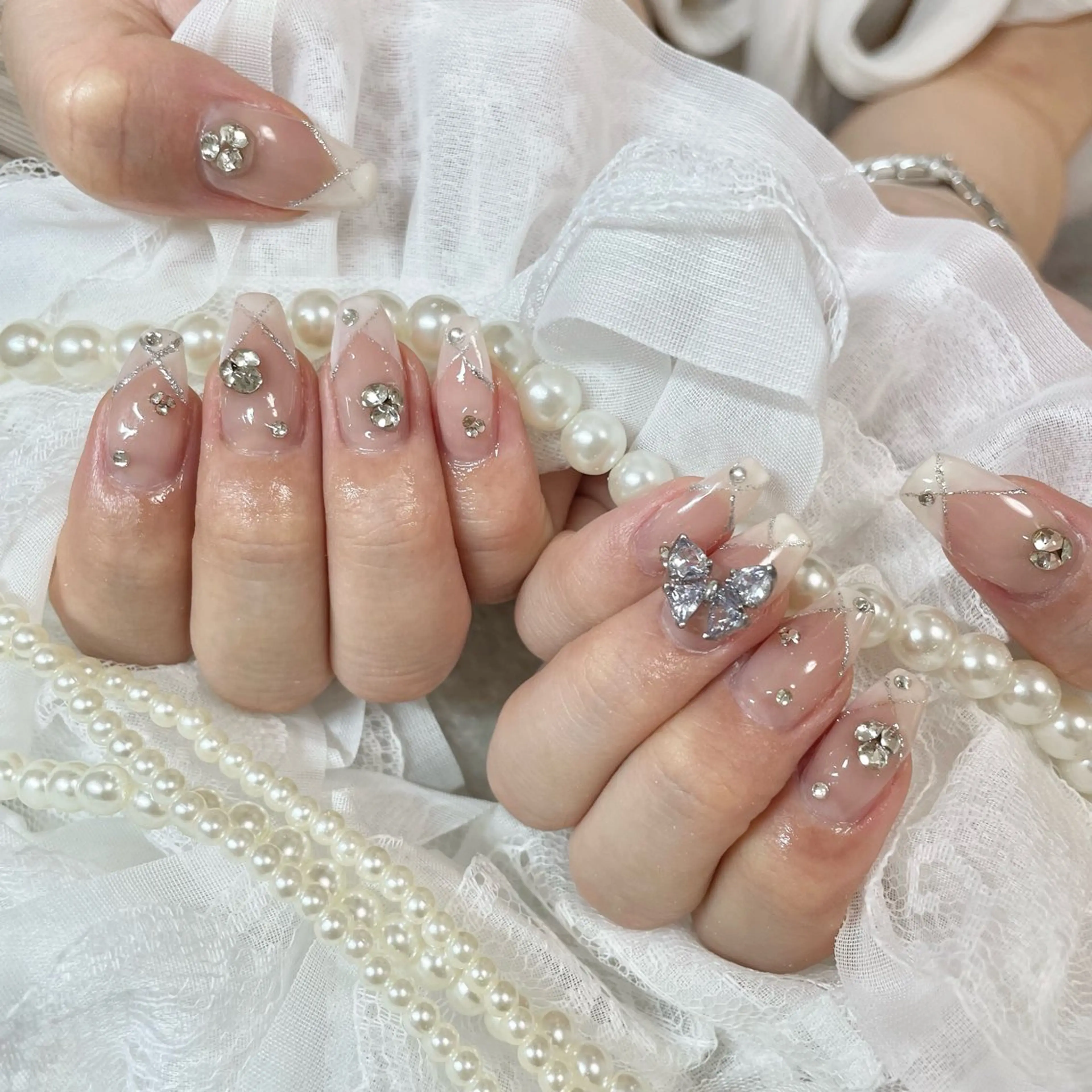 ネイル フレンチネイル ハンドネイル 🎀AYAKO 🎀中韓ネイルのネイルデザイン