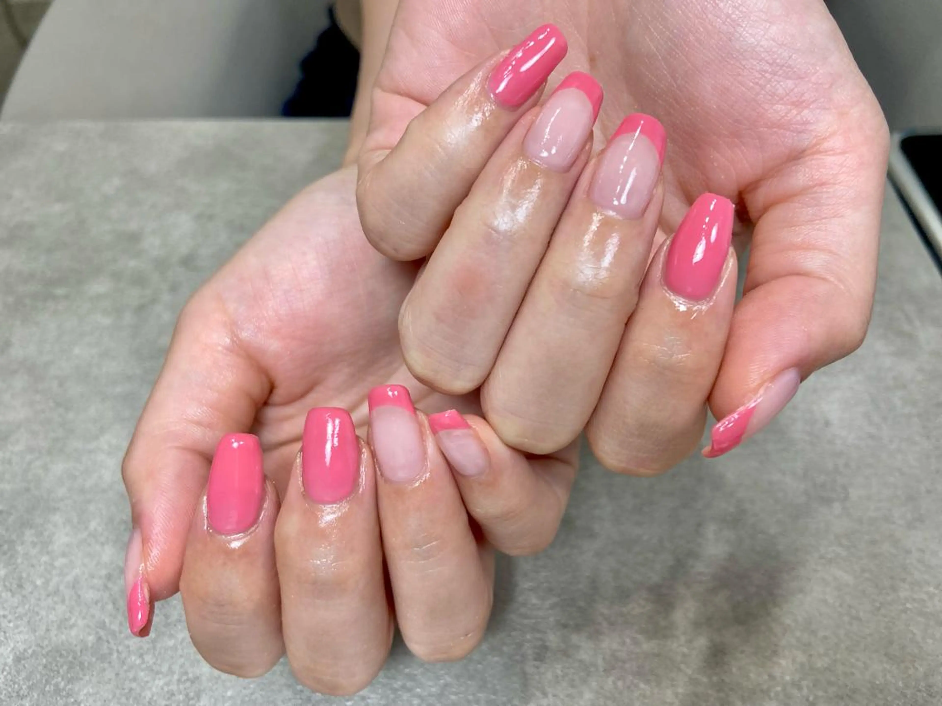 ネイル フレンチネイル ピンク salon de oct.のネイルデザイン