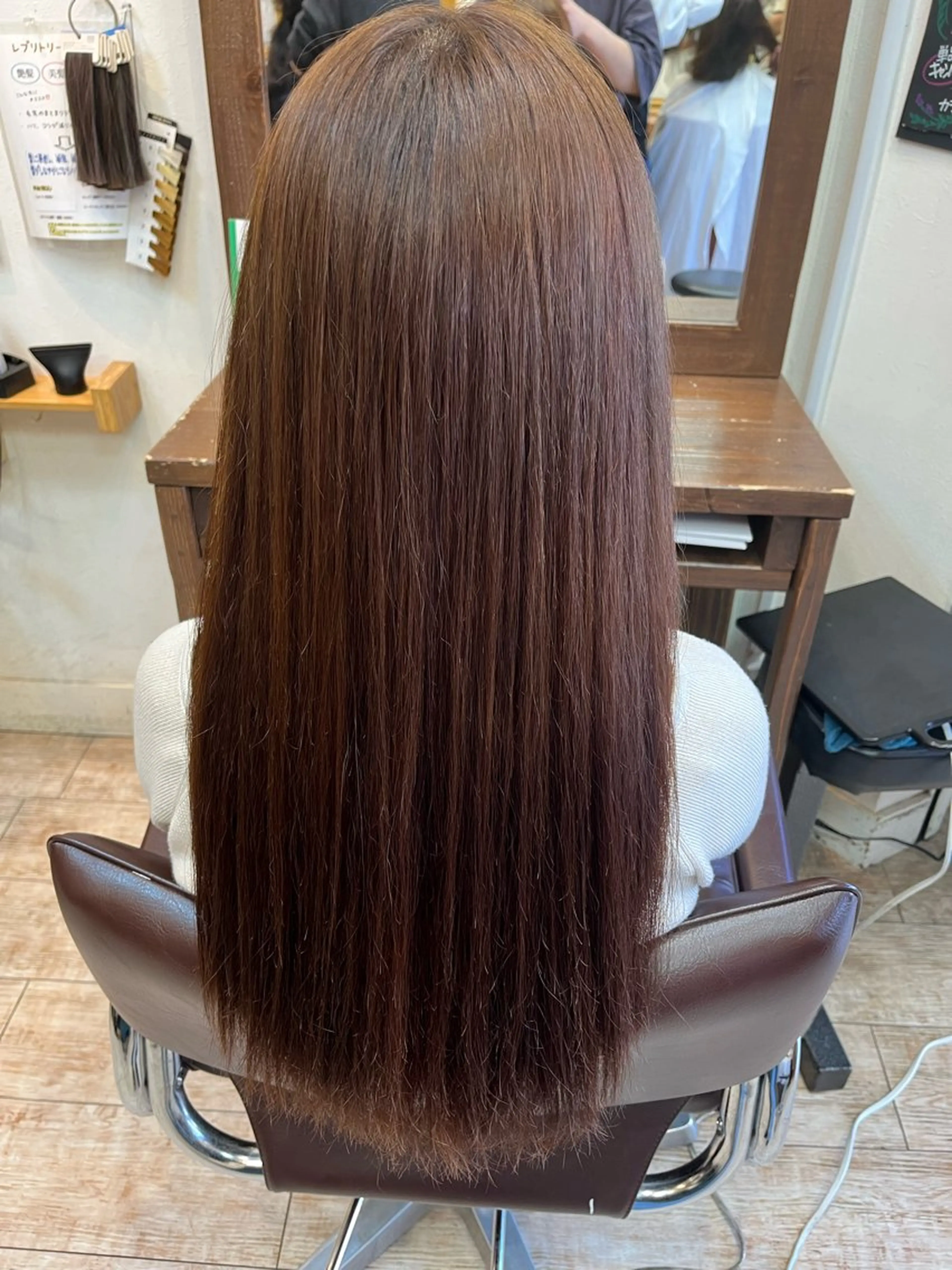 セミロング 縮毛矯正 トリートメント 関 健二郎のヘアスタイル