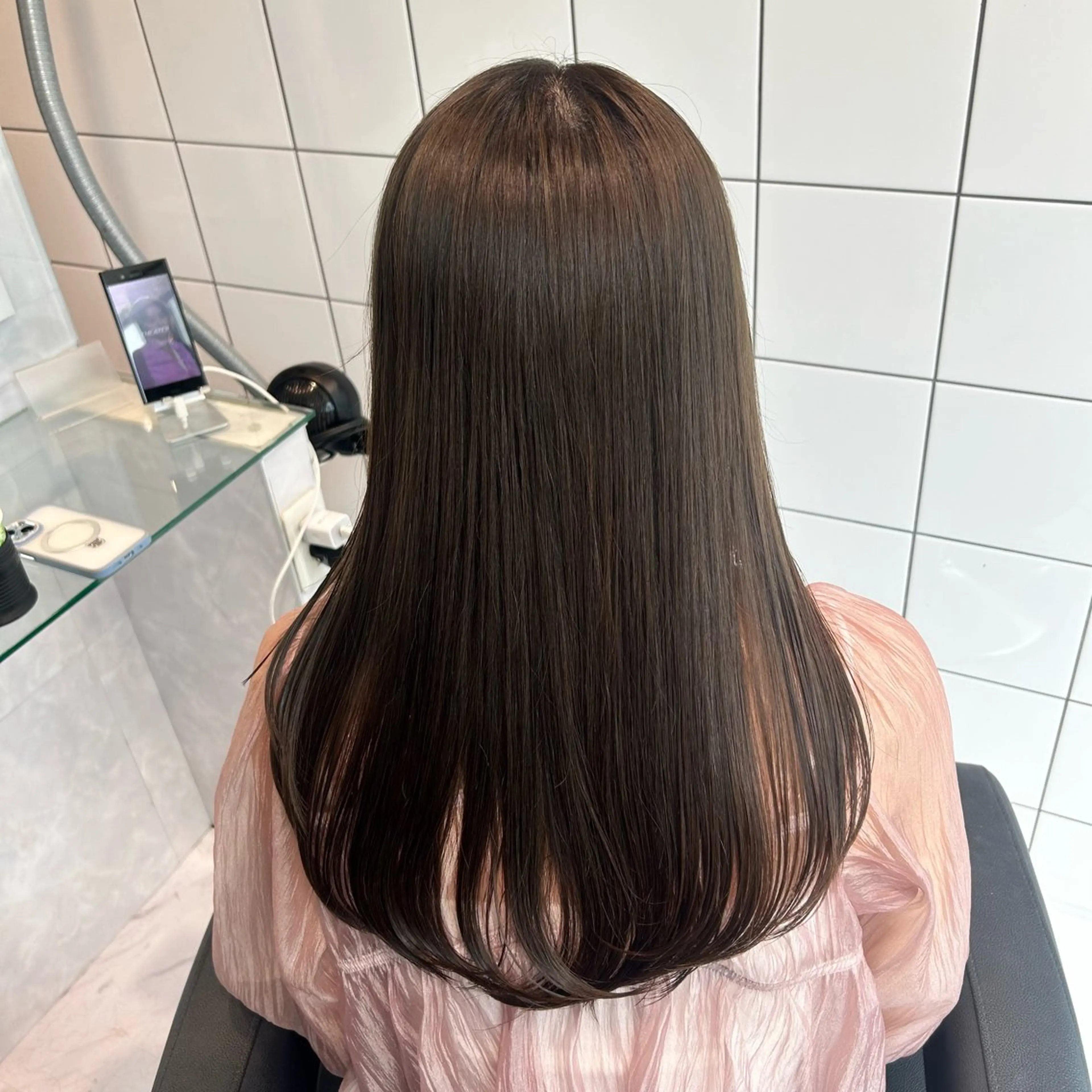 ロング カラー カット ヘアカラー トリートメント 表参道/透明感カラー /暗髪/ジュキヤのヘアスタイル