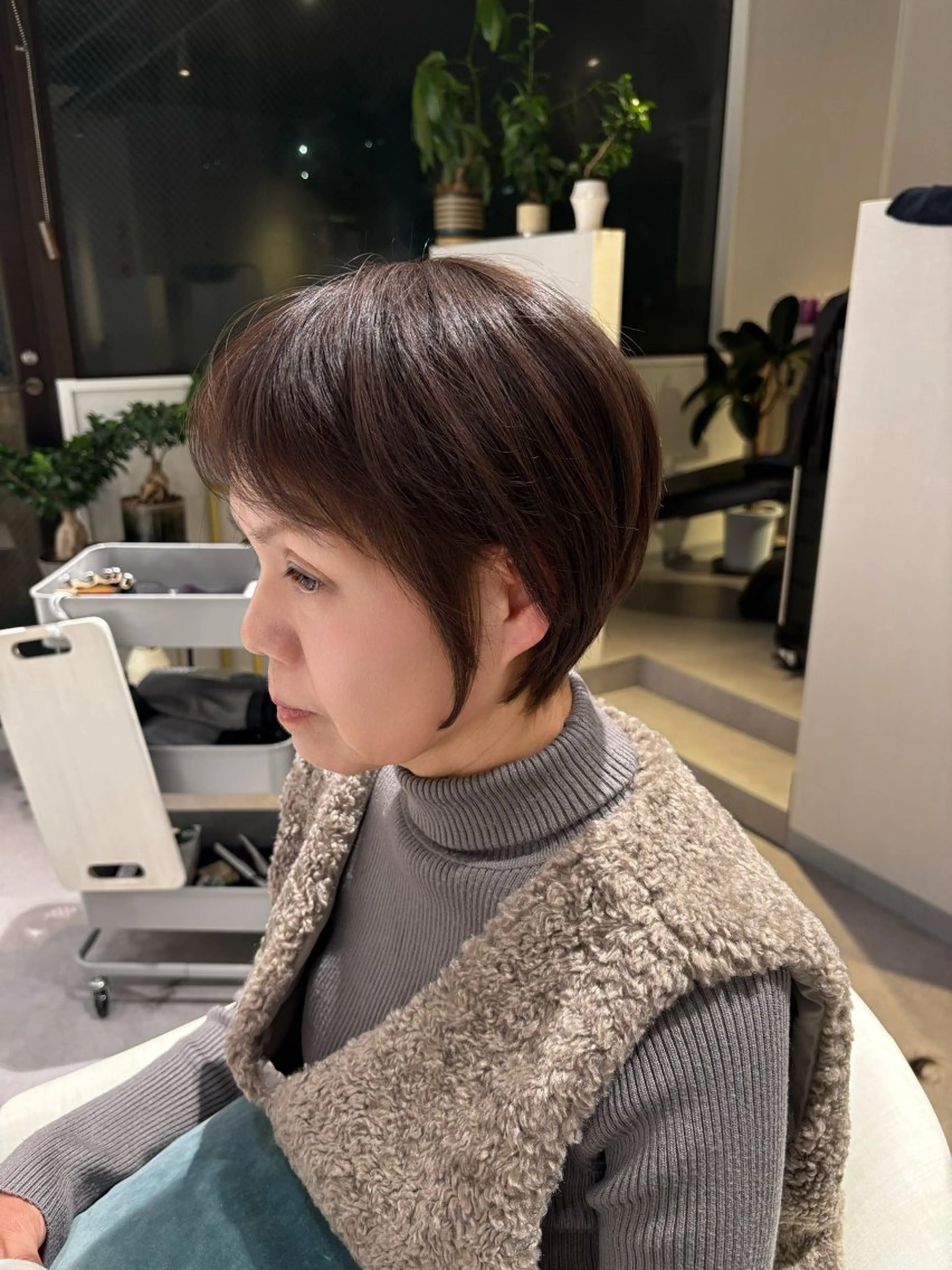 ショート カラー 丸みショート ショートヘア カット 🌸SAORI /透明感カラー🌸のヘアスタイル