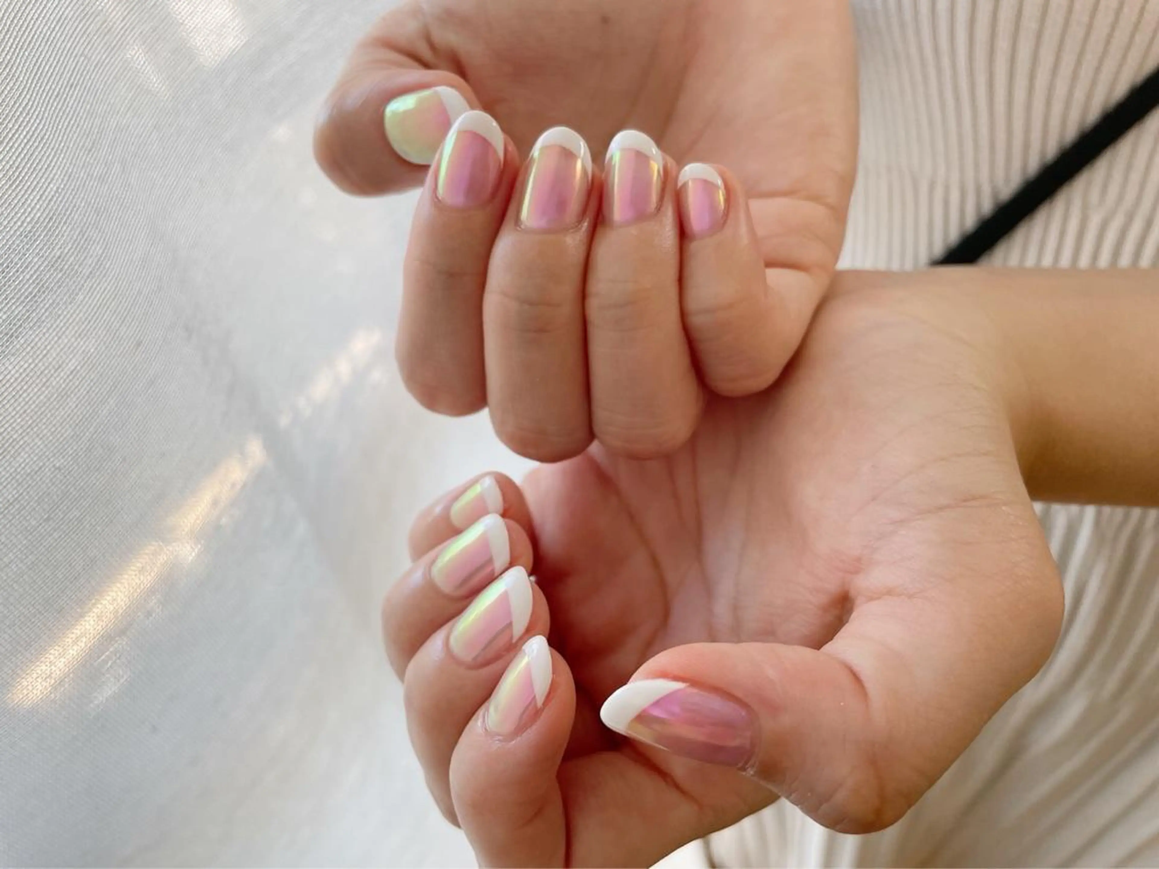 ネイル オーロラネイル キラキラネイル ハンドネイル kiki nail 二子玉川のネイルデザイン