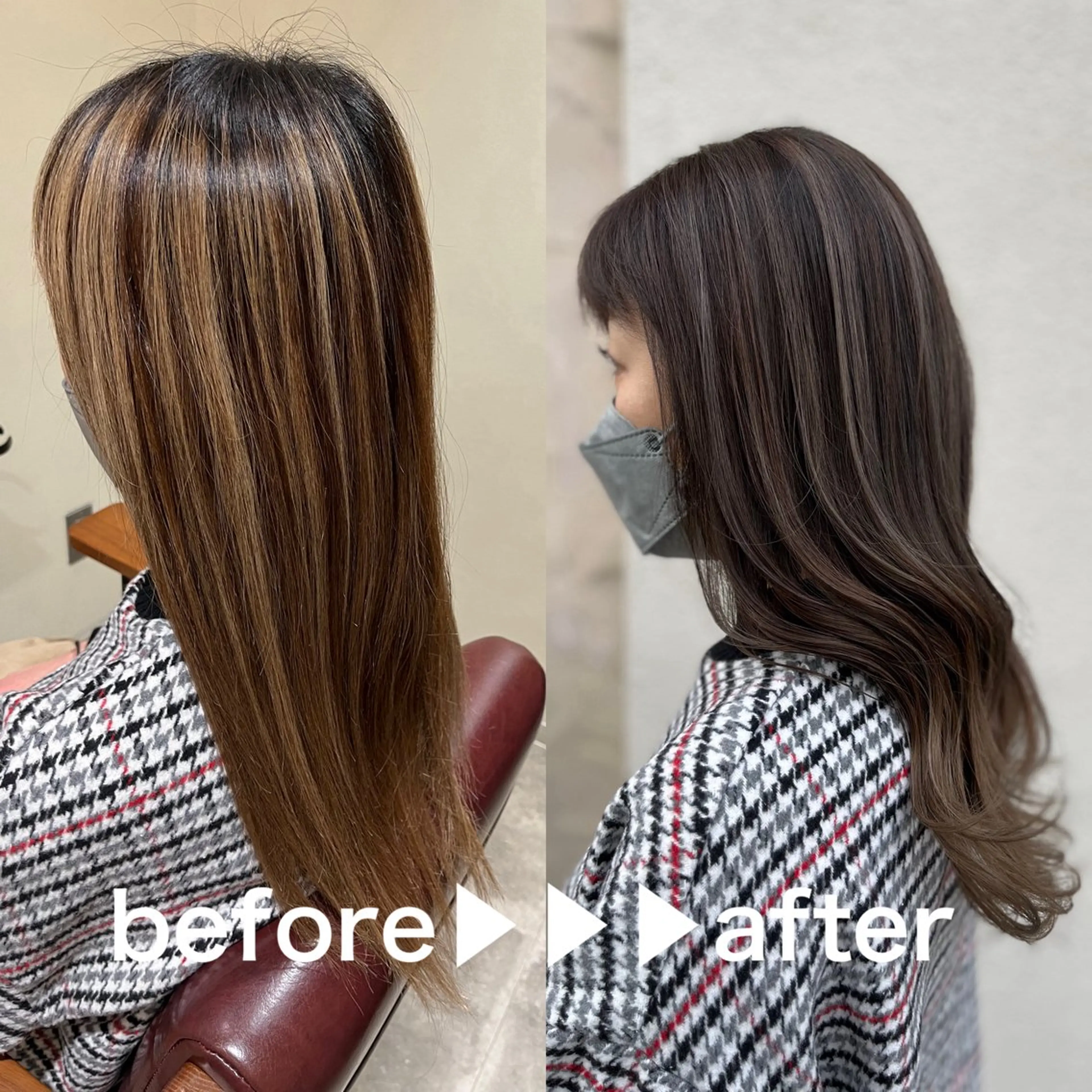 ロング カラー バレイヤージュ グラデーションカラー ハイライトカラー ハイライト レイヤーカット 西川 舞彩のヘアスタイル