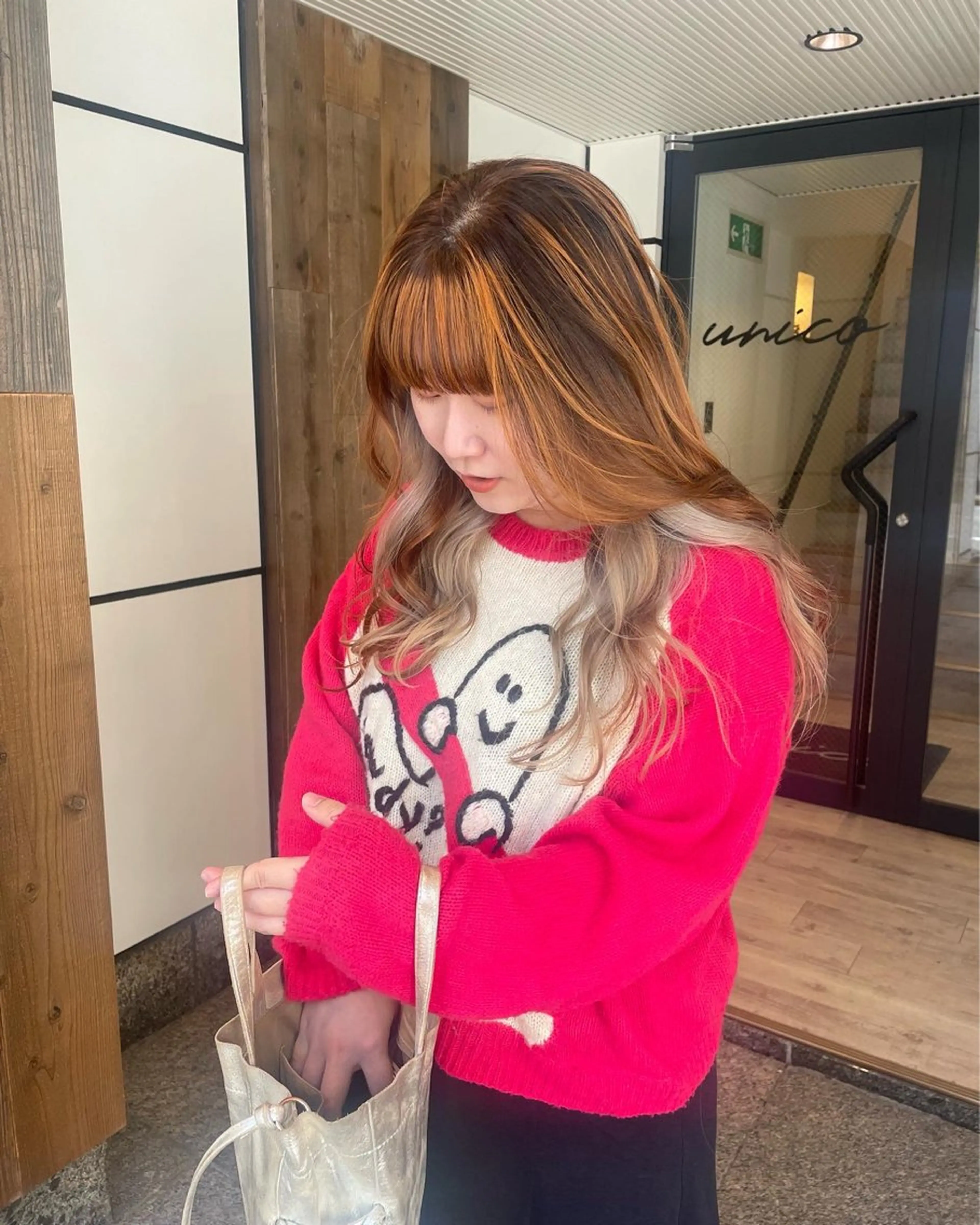 ロング カラー デザインカラー ヘアカラー 渋谷 留菜のヘアスタイル