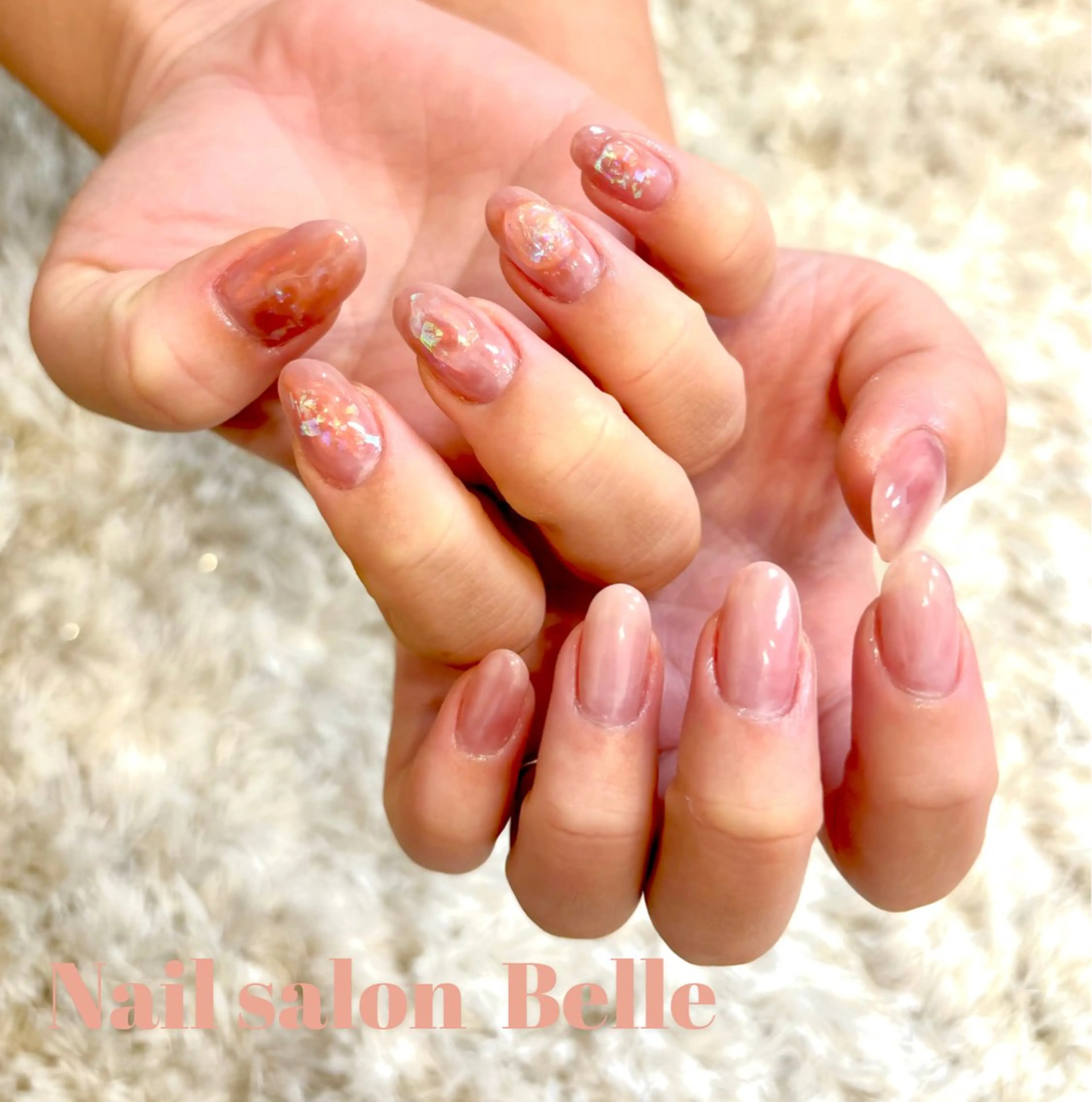 ネイル ニュアンスネイル ハンドネイル Belle　ネイル＆ ホワイトニングサロンのネイルデザイン