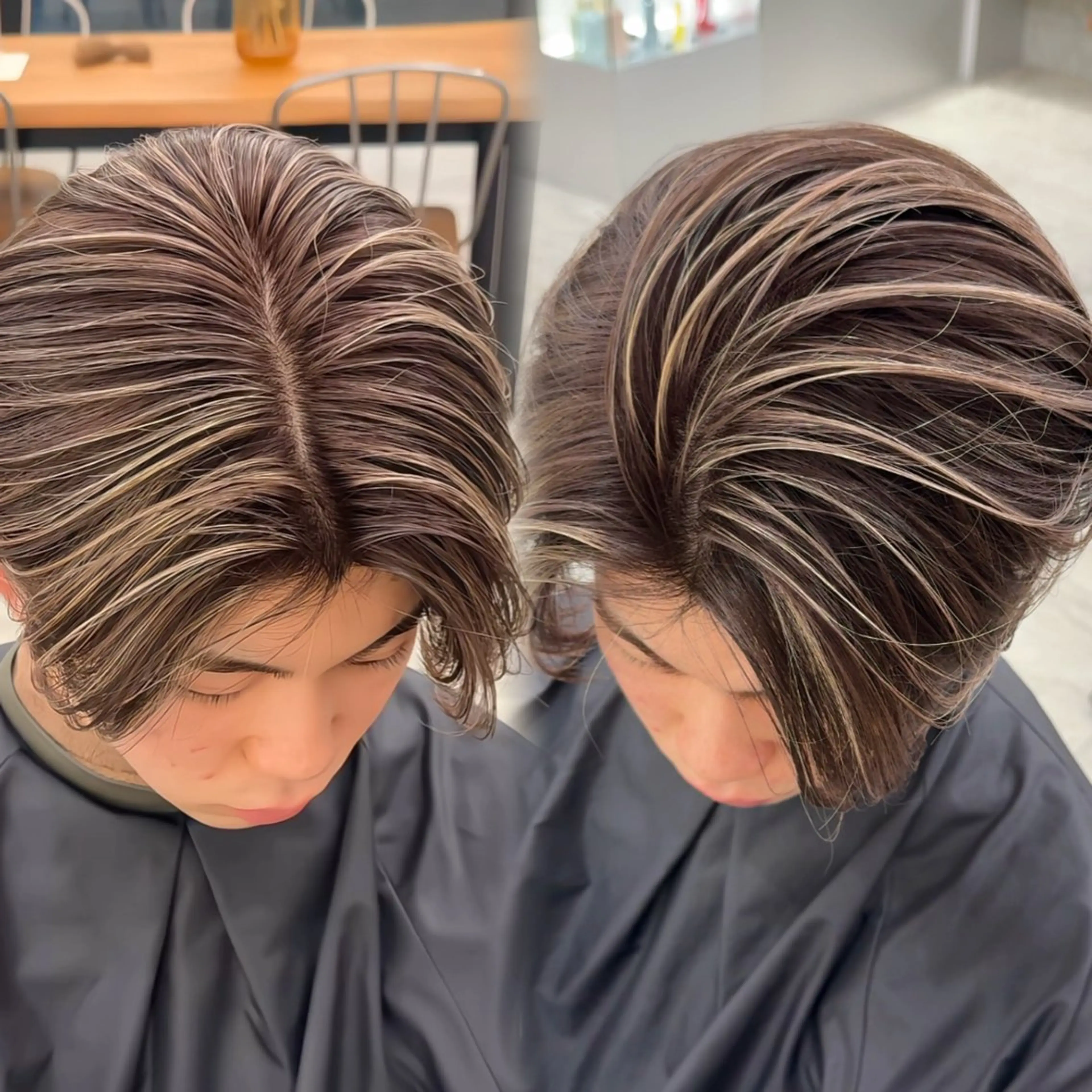 ショート カット ヘアカラー 🇺🇸ルミナ🔥 海外ハイライトのヘアスタイル