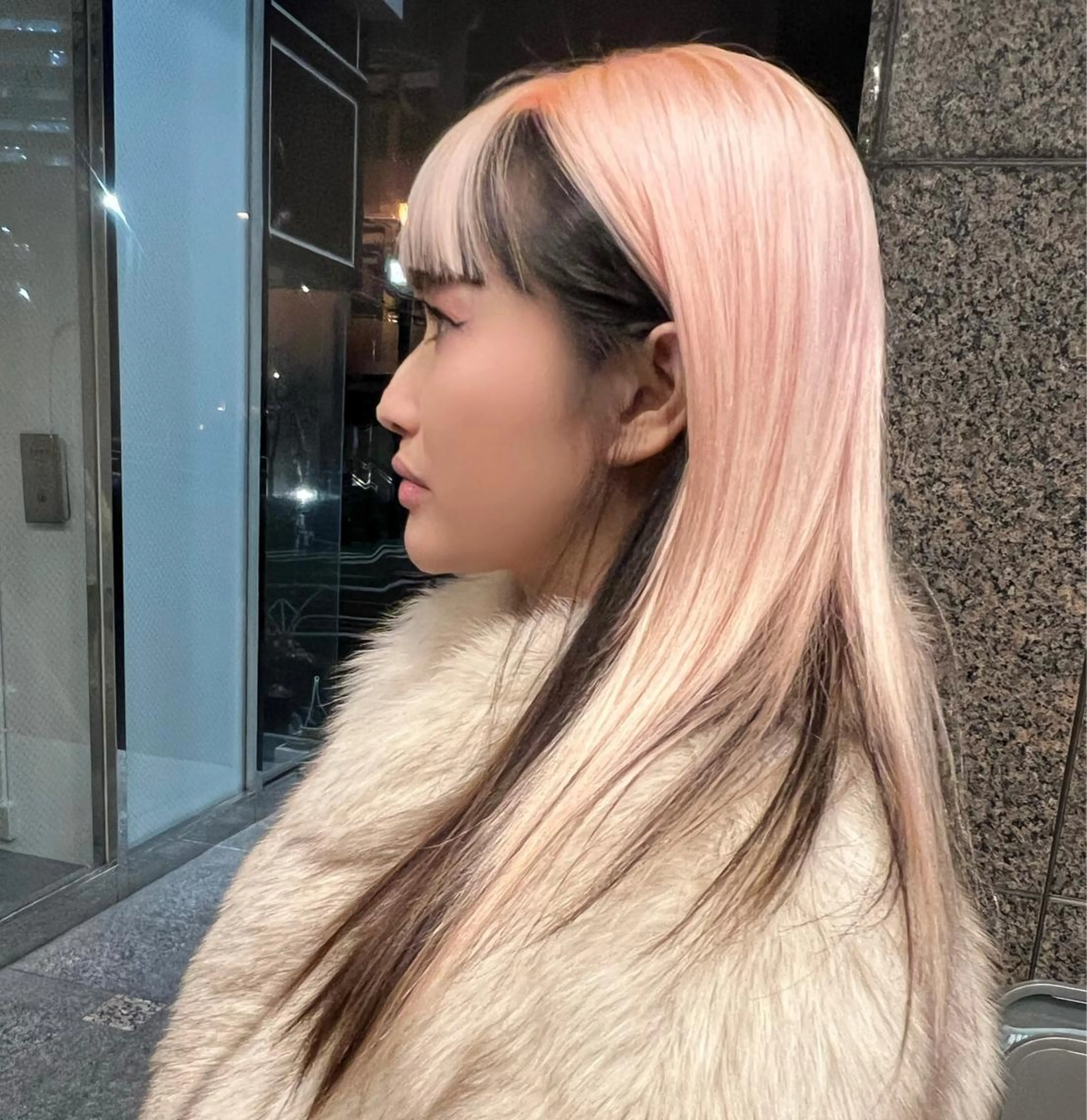 ロング カラー ブリーチ ケアブリーチ ピンクカラー ヘアカラー トリートメント ブリーチ＆カラーが 得意☀️望月宣雄☀️のヘアスタイル