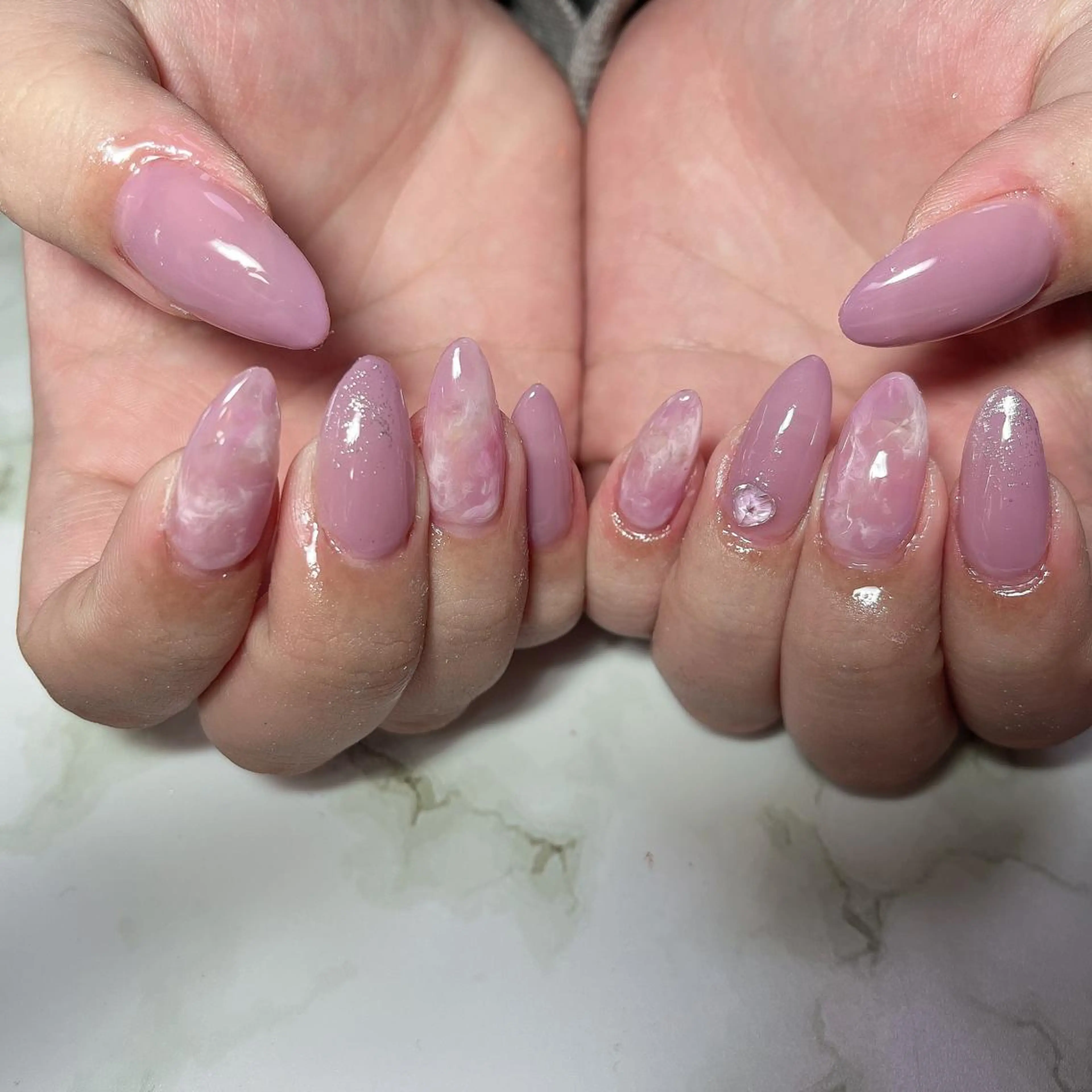 ネイル ジェルネイル シンプルネイル 春ネイル ネイルチップ Ruana Nailのネイルデザイン