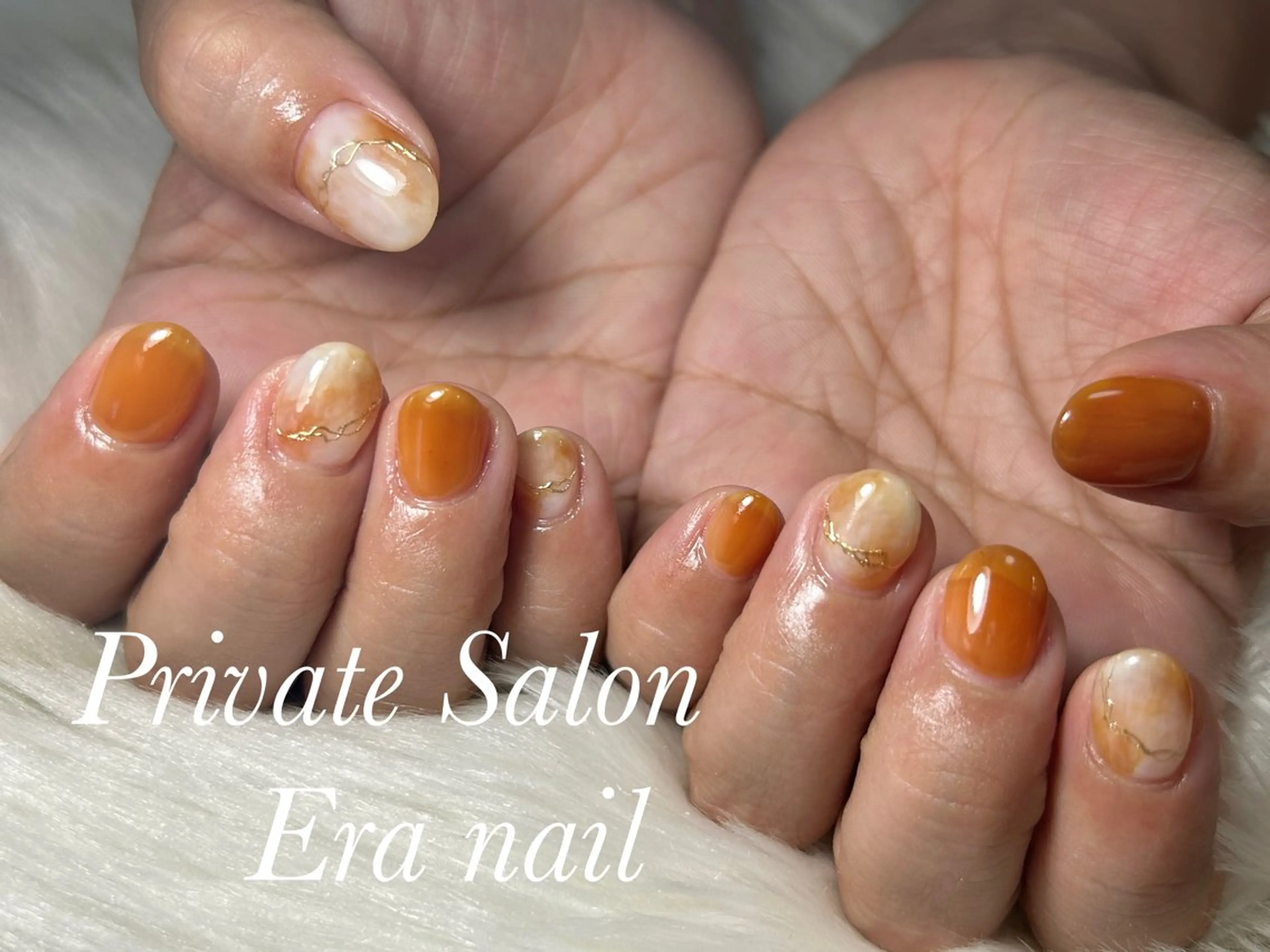 ネイル べっ甲ネイル シンプルネイル ハンドネイル Era nailのネイルデザイン