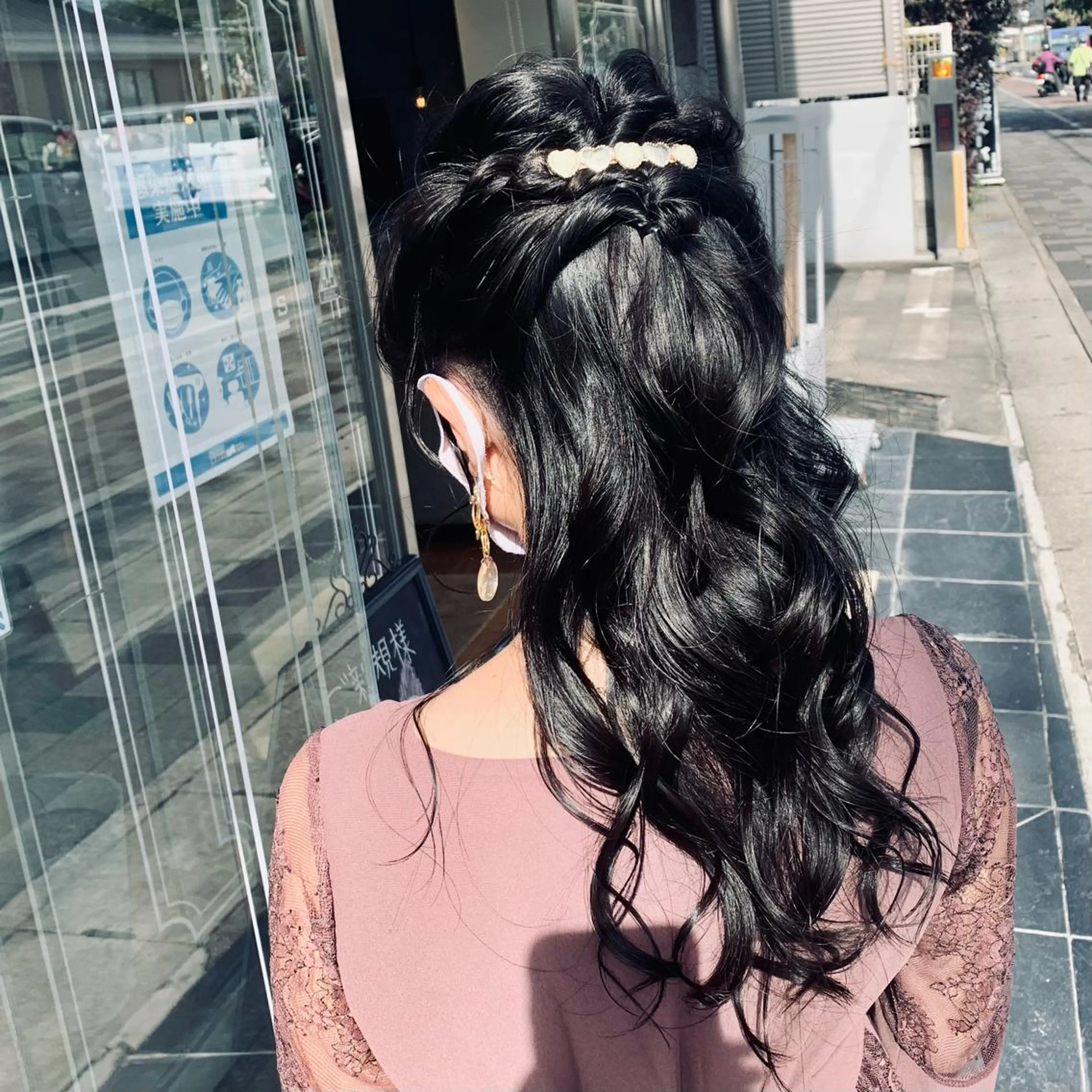 ヘアアレンジ 結婚式・ブライダル オカモト サキのマツエク・マツパデザイン