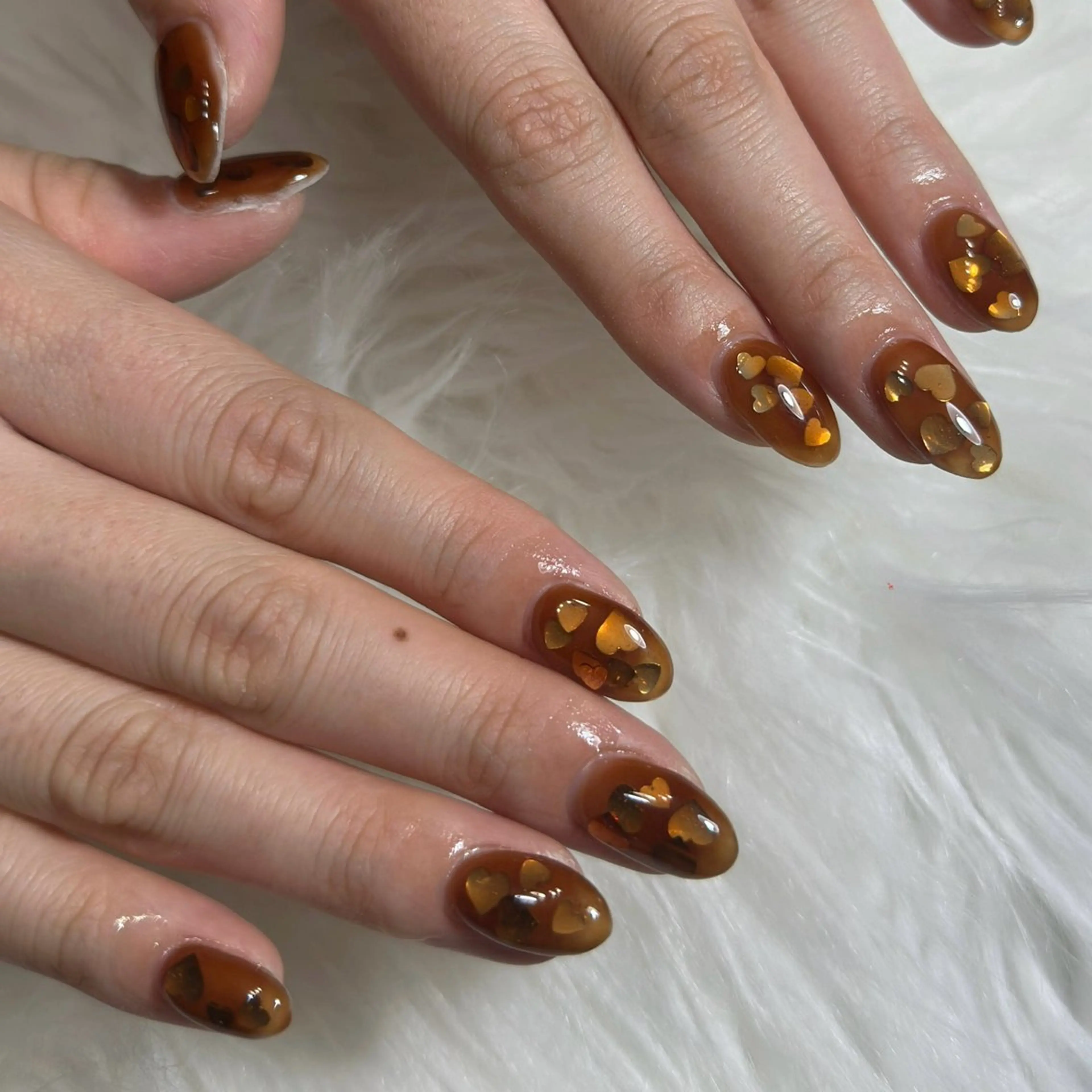 ネイル ハート バレンタイン nail&eye pang hinaのネイルデザイン