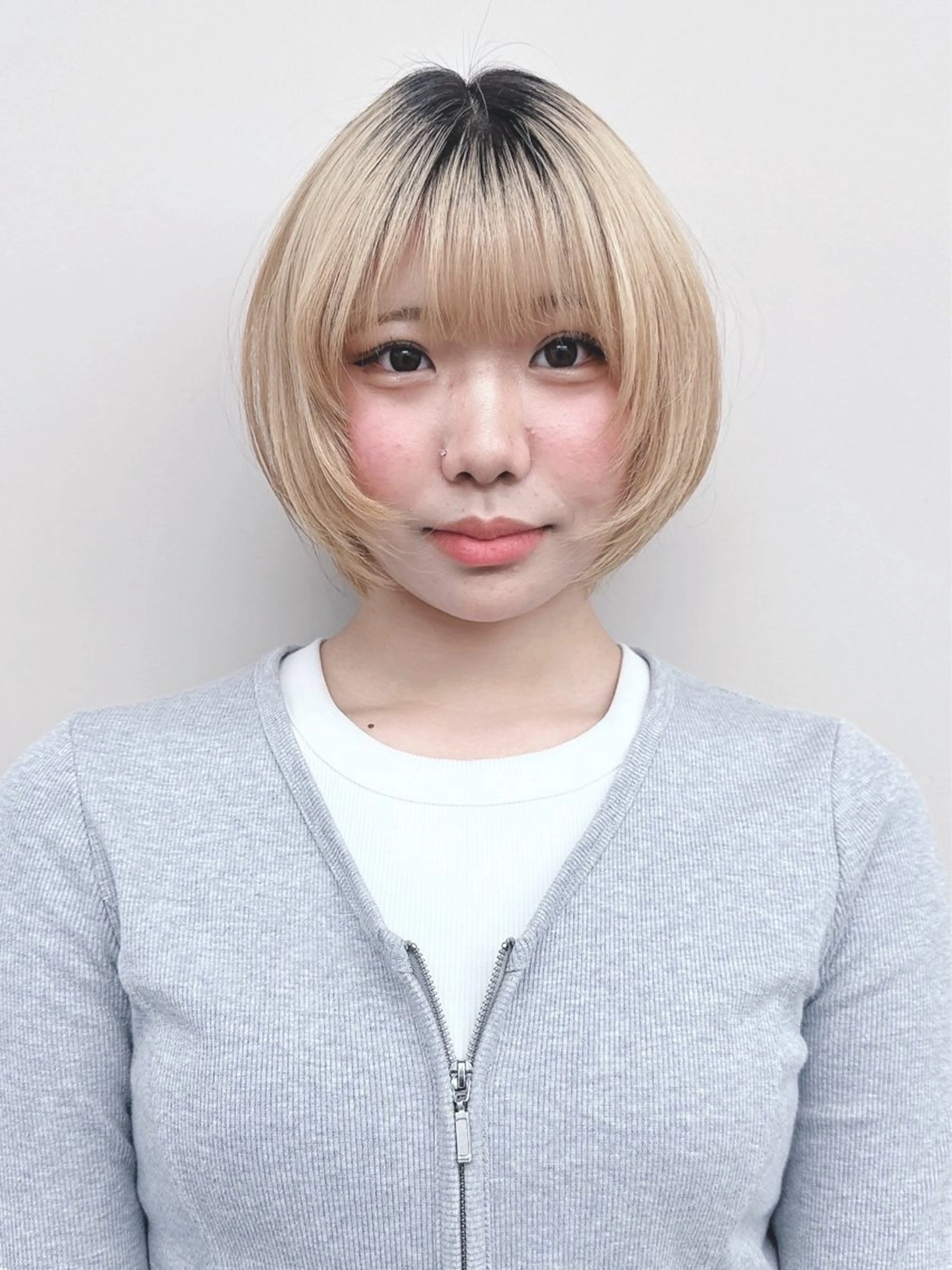 ショート カット トリートメント 小顔ボブ/お悩み解決 /ボブパーマ/とういのヘアスタイル