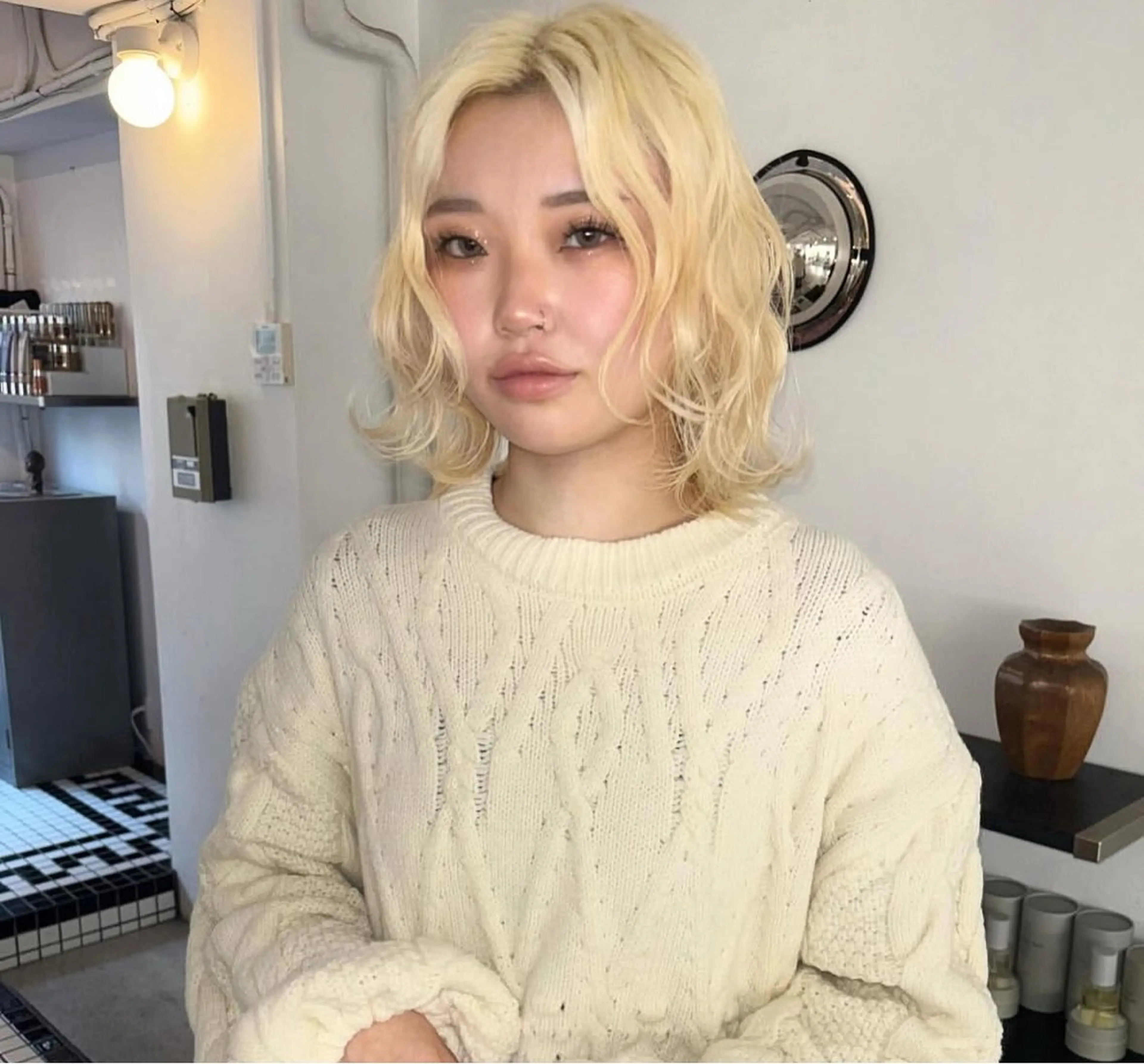 ミディアム カラー ヘアカラー トリートメント hair salon　丹tan所属・Rena✴︎トレンド ×スタンダードMIXのヘアスタイル