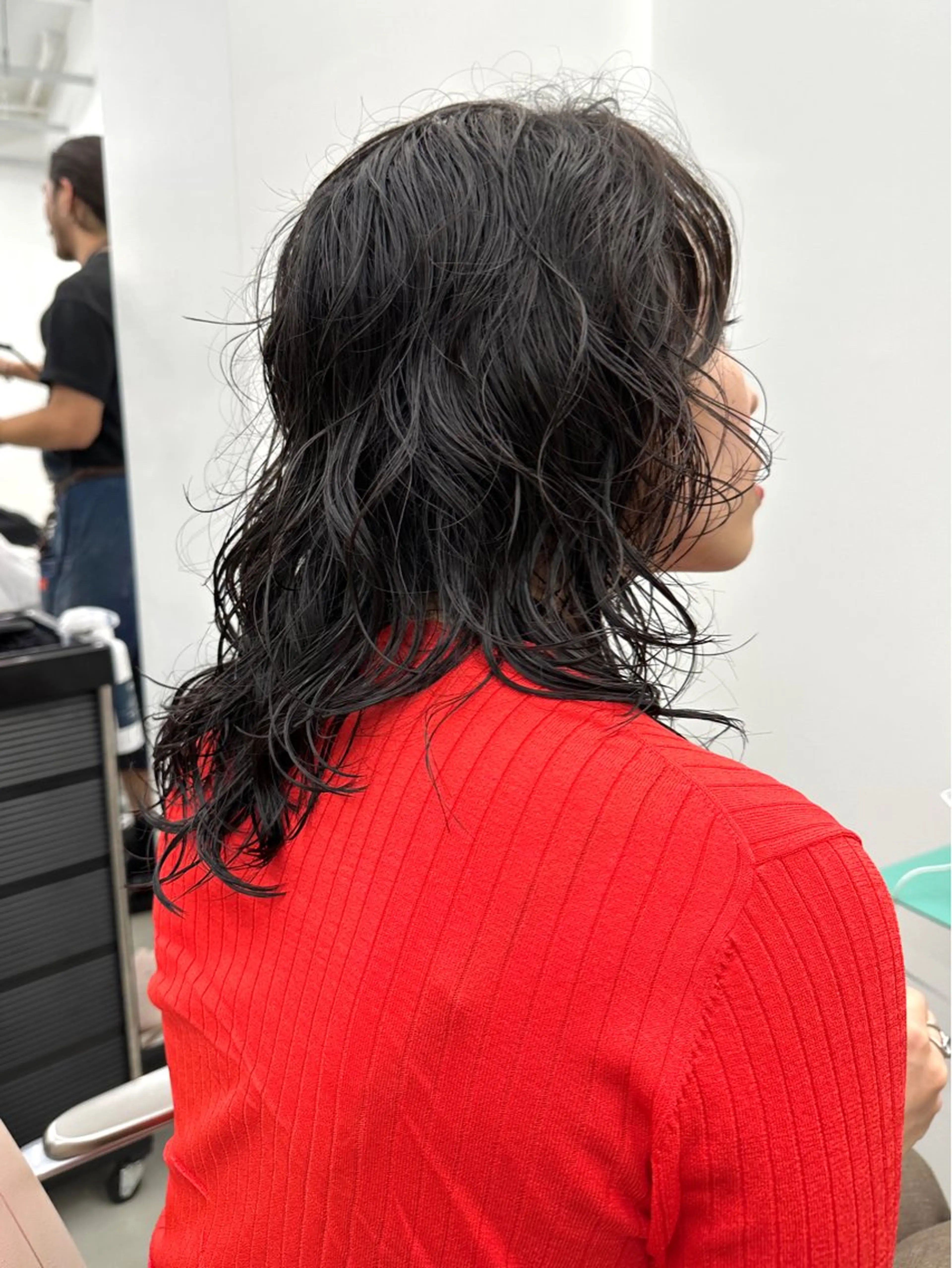 セミロング パーマ セミロングパーマ レイヤーカット ボブ/レイヤー/ケア パーマ/リュウタのヘアスタイル