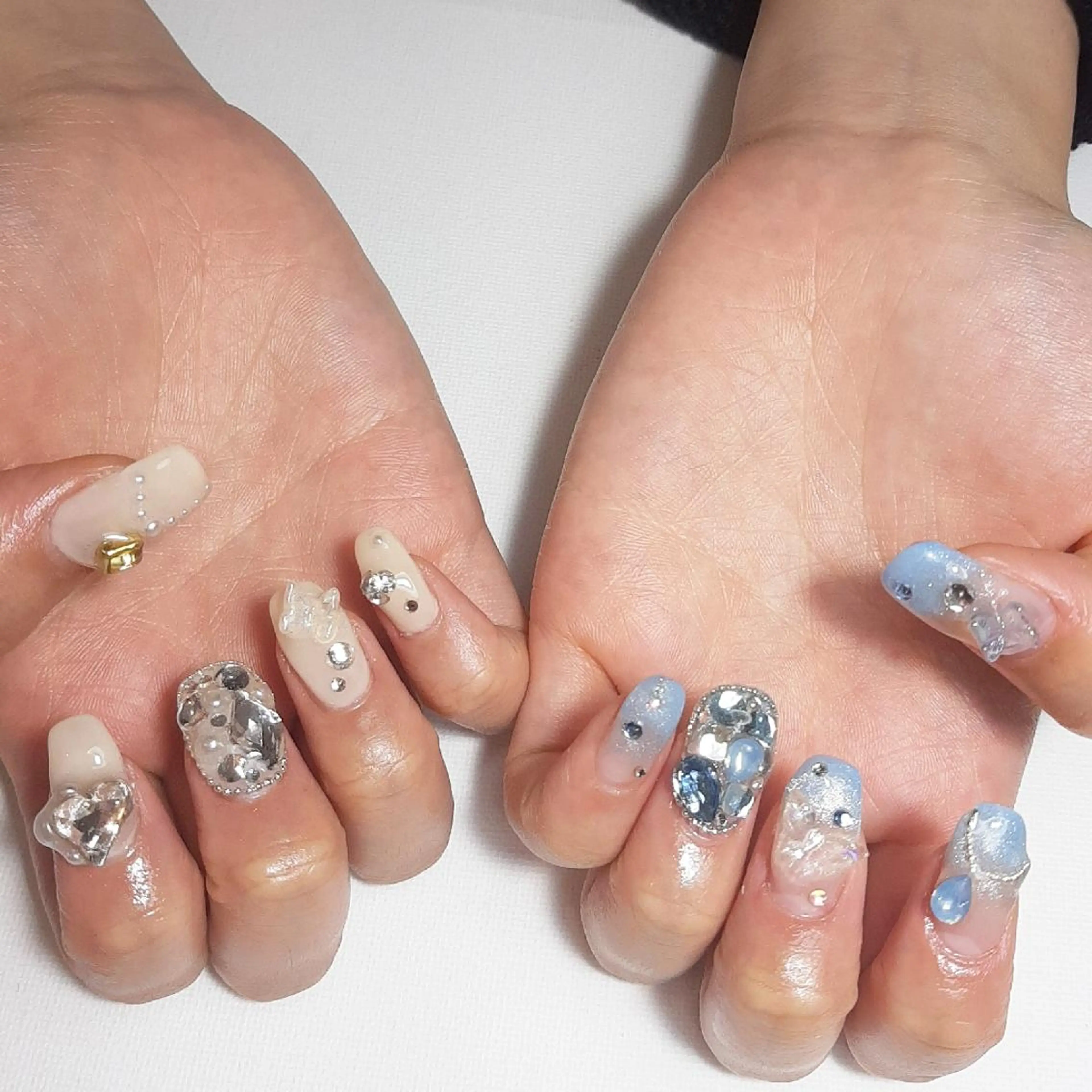 ネイル ジェルネイル 韓国ネイル 持ち込み ショートネイル owlnail /持込みデザイン専門のネイルデザイン