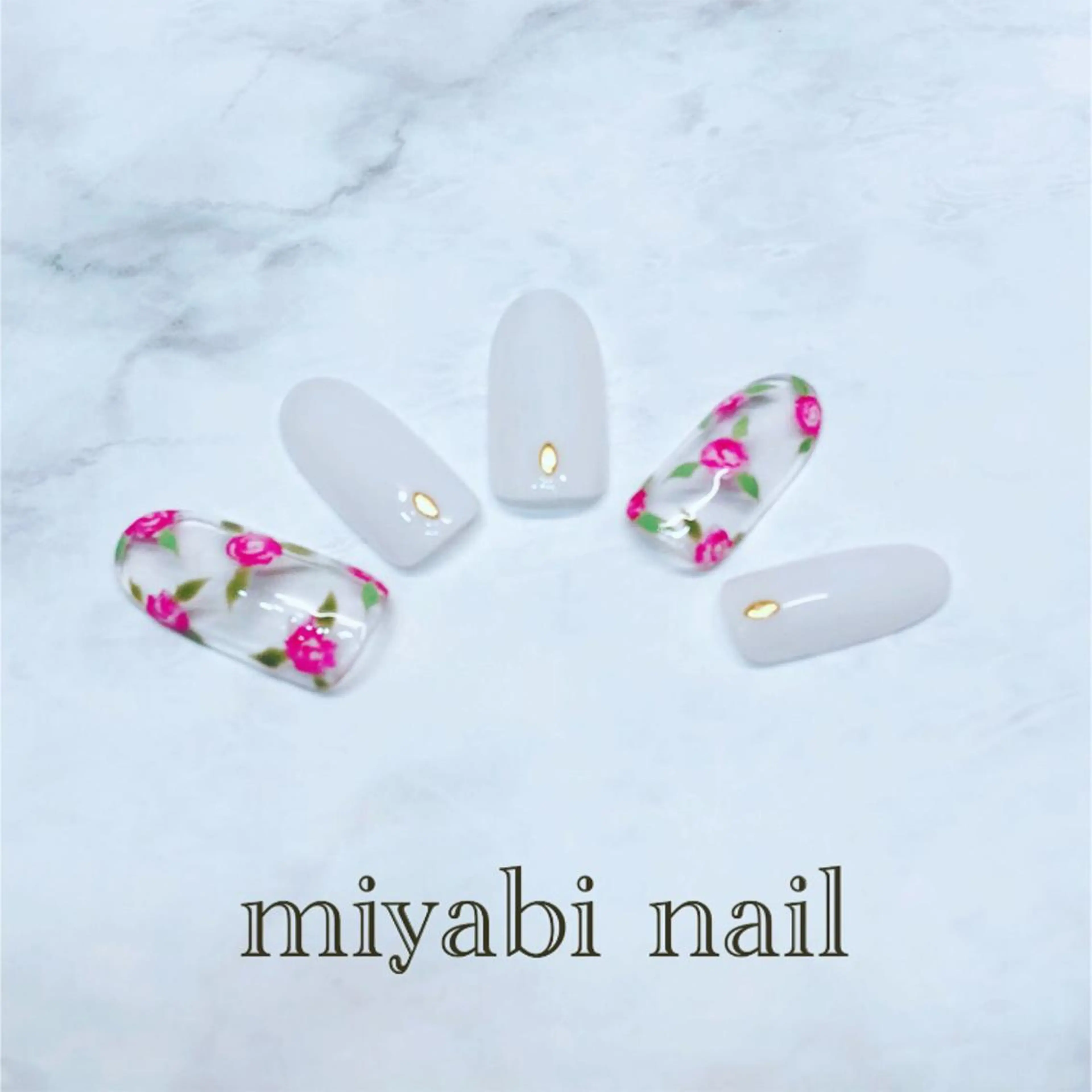 ネイル miyabi nail 桂川駅近くのネイルデザイン