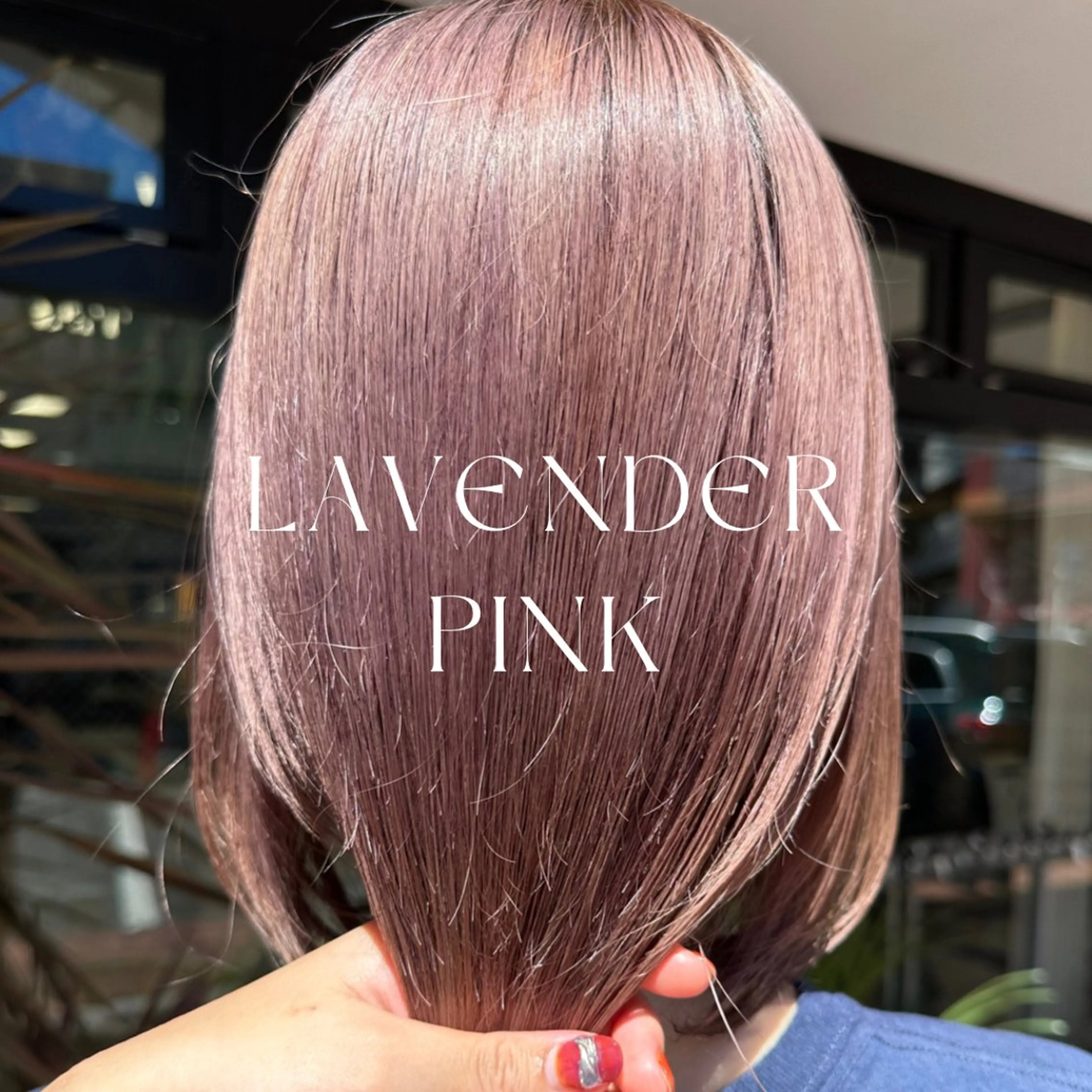 セミロング カラー ハイトーン/暖色/ 眉/メイク/Rinaのヘアスタイル