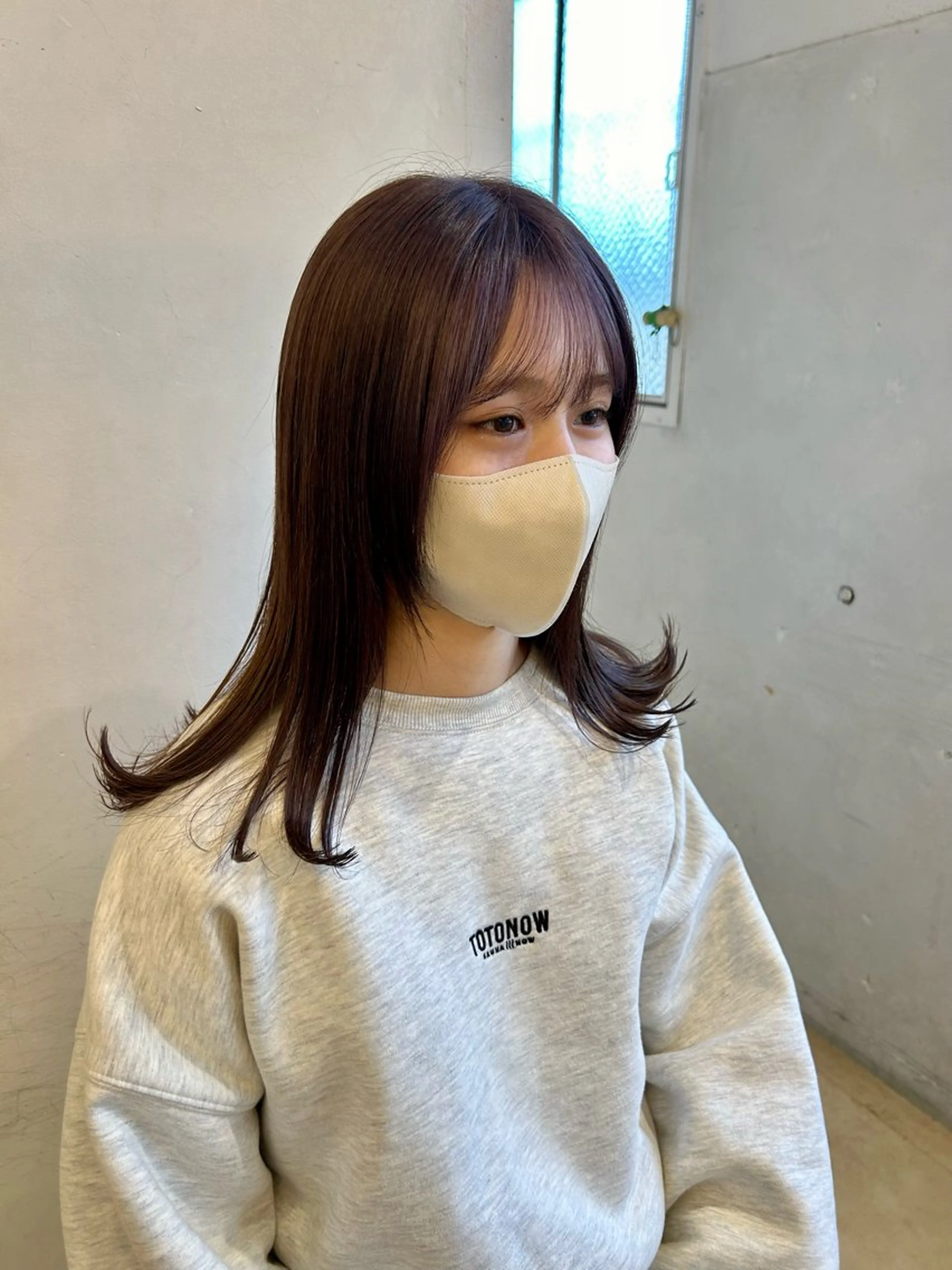 ミディアム カット ヘアカラー ゆうき あすかのヘアスタイル