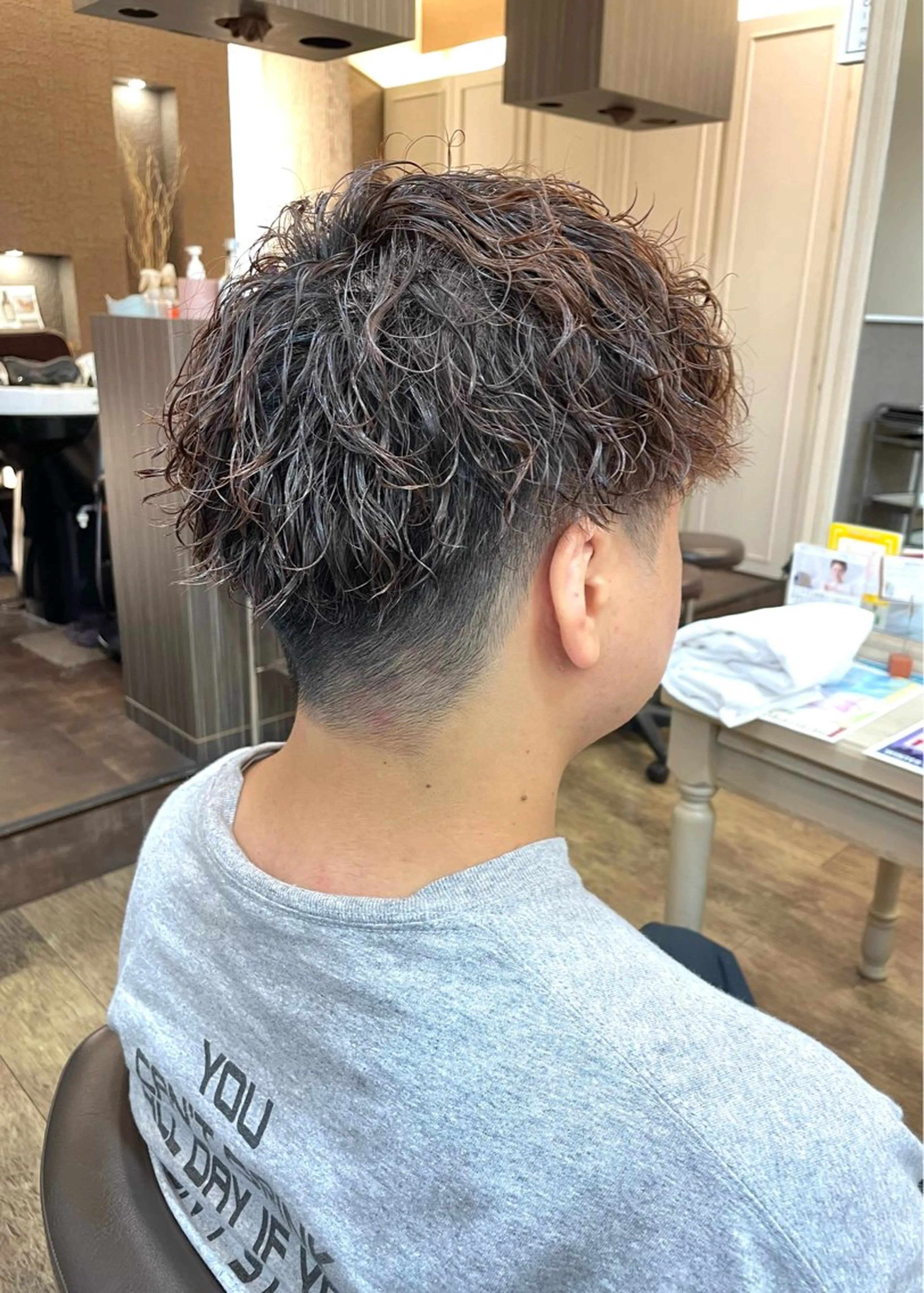 ショート パーマ メンズ カット パーマ メンズパーマ🌀/ 中村郁未のヘアスタイル