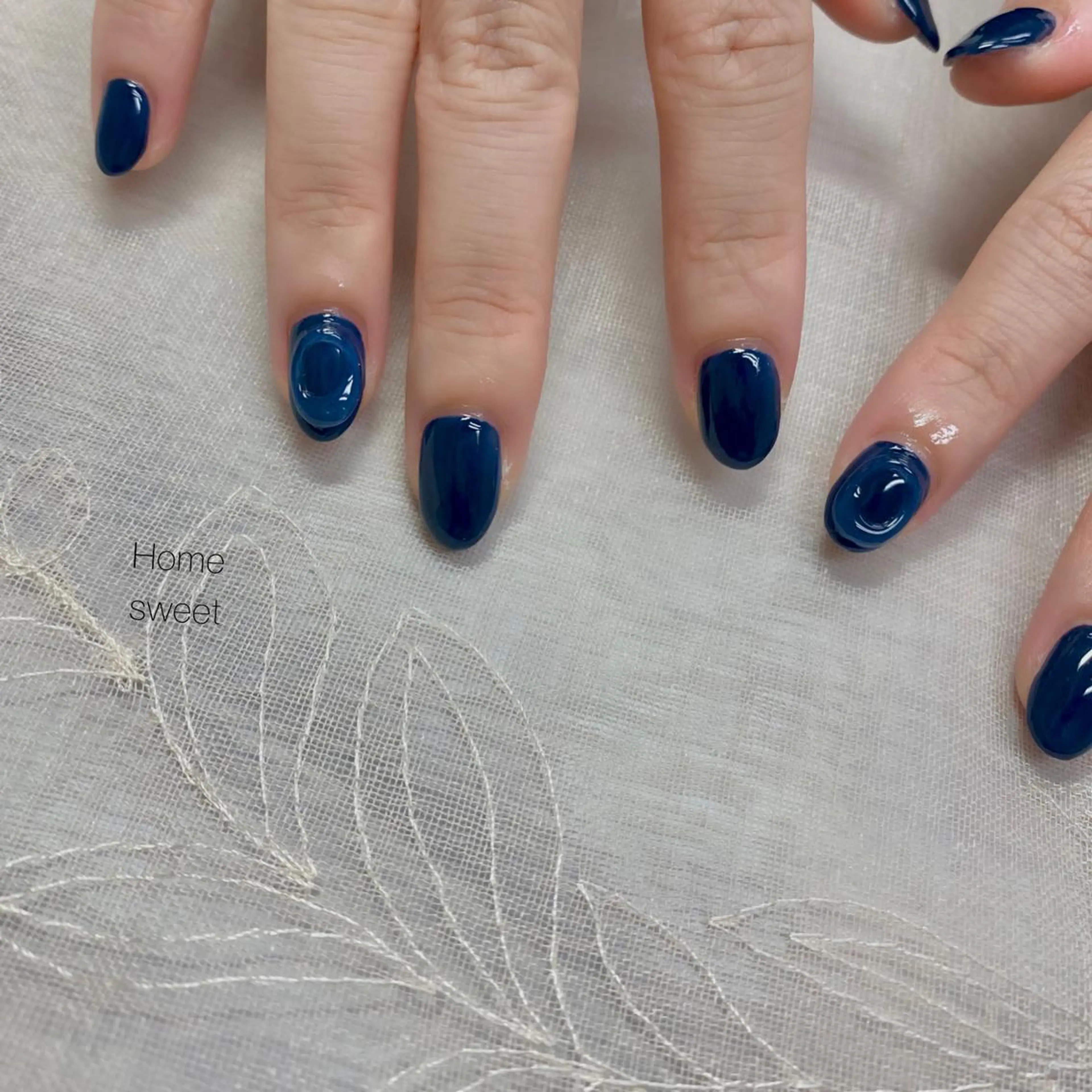 ネイル ぷっくりネイル ハンドネイル ショートネイル. Home sweetのネイルデザイン